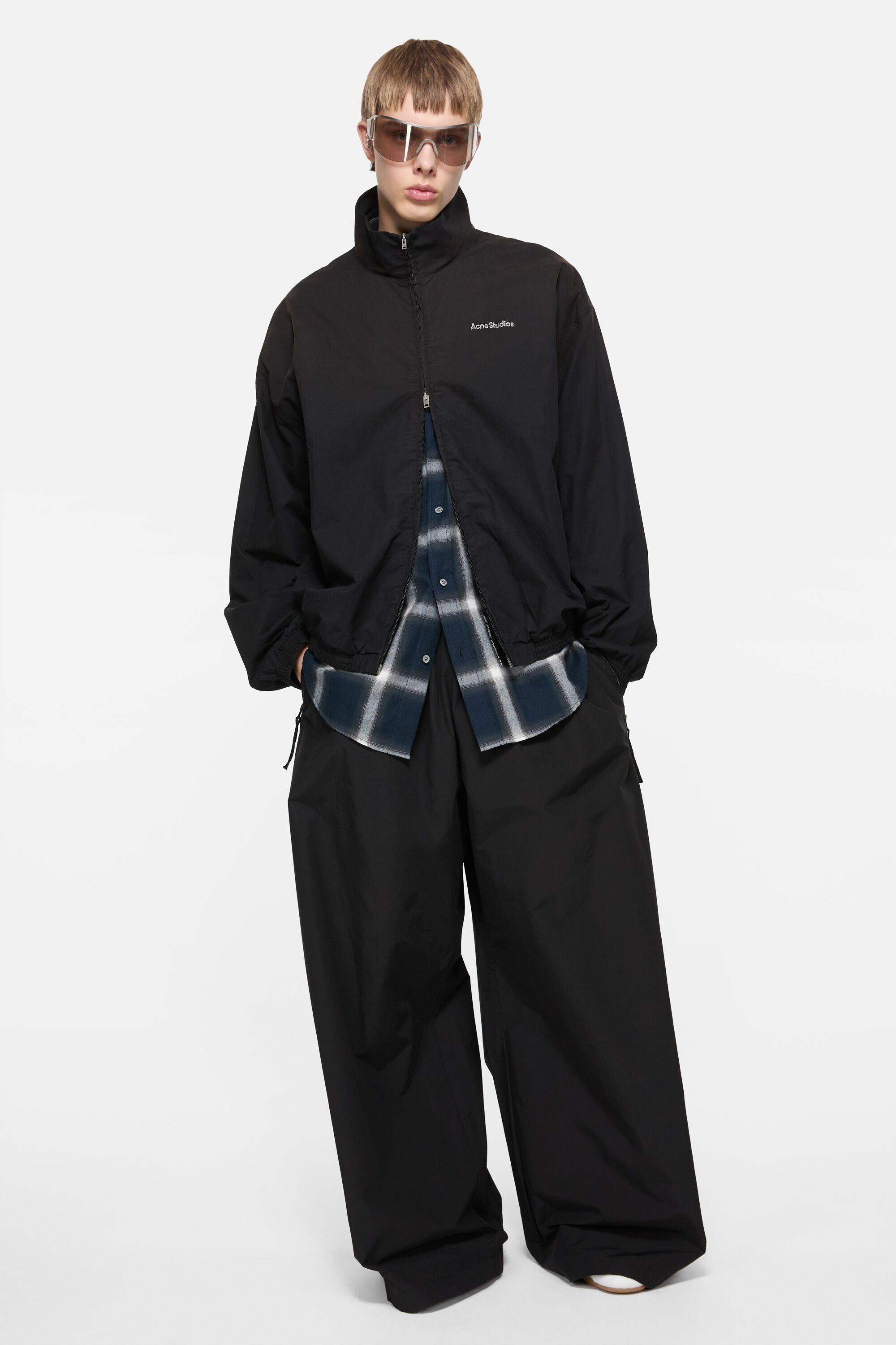Logo zipper jacket - Black - 3