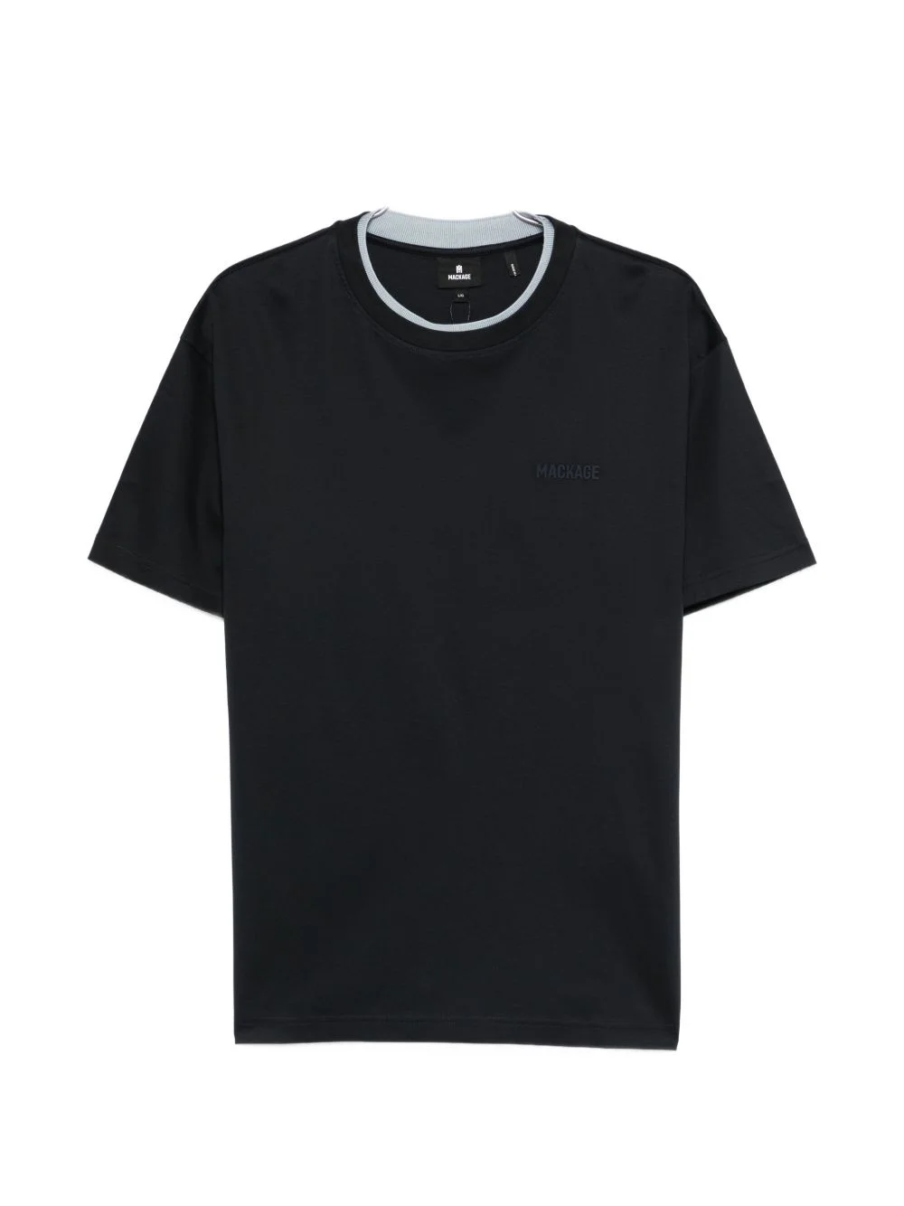 contrast crewneck T-shirt - 1