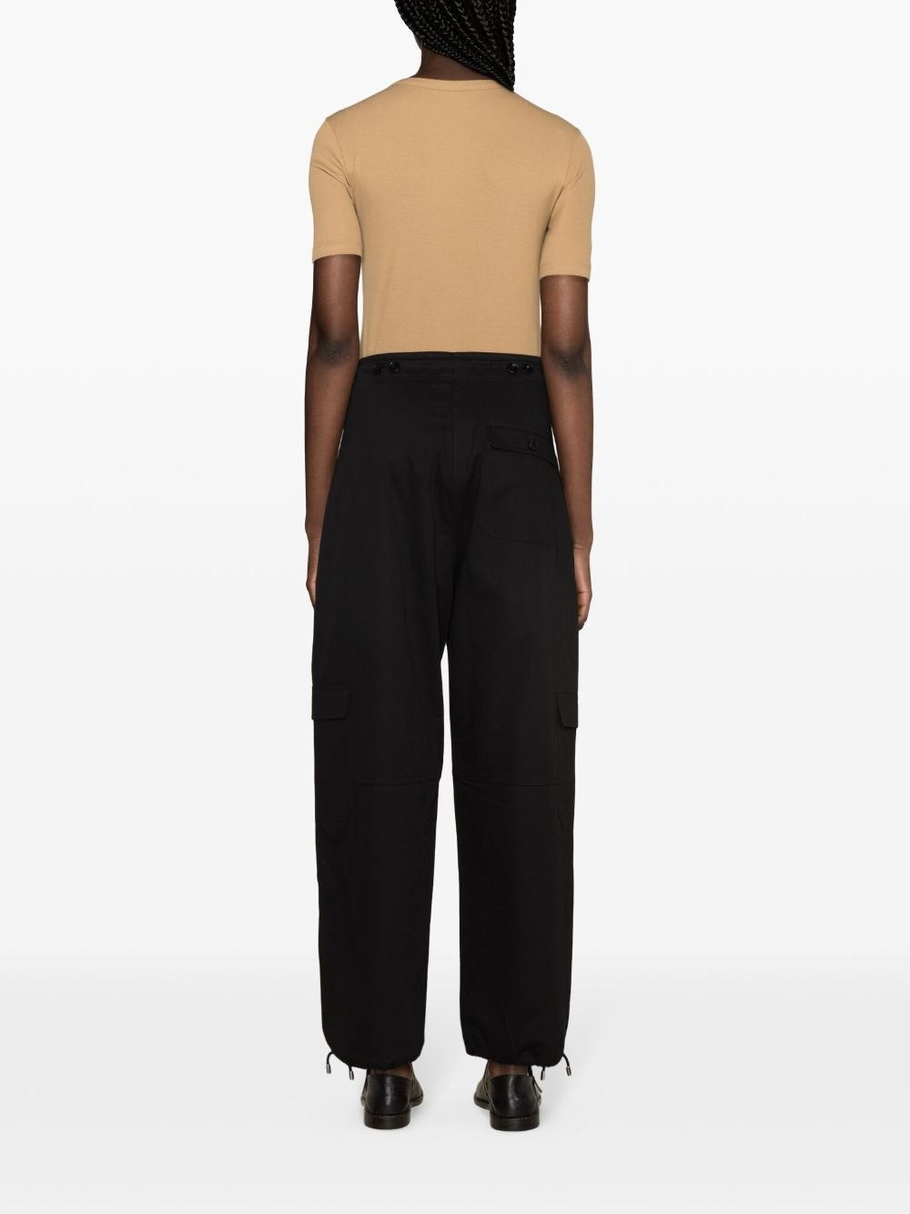 crew-neck fine-ribbed T-shirt - 4