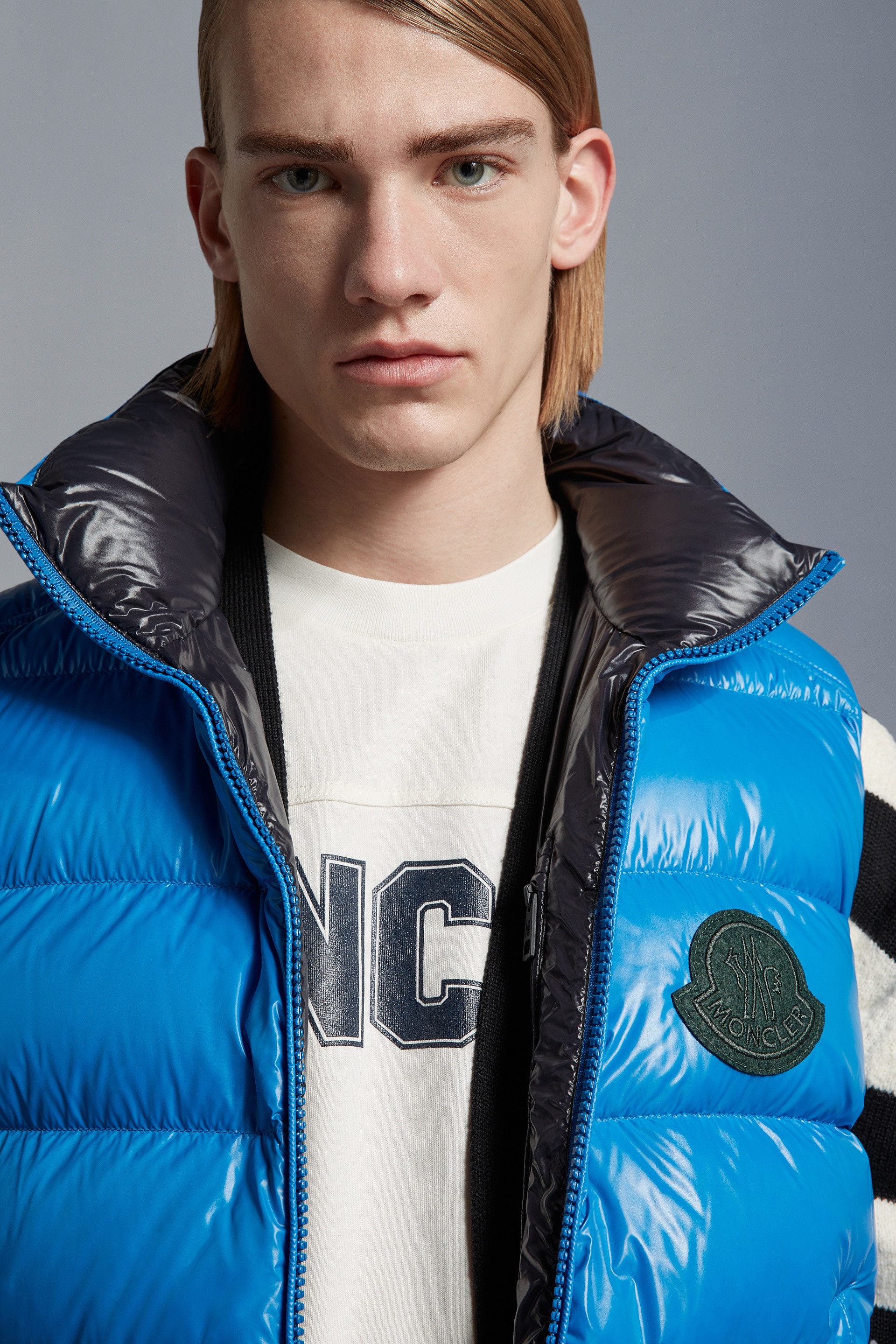 【MONCLER】PARKE DOWN VEST Moncler Men's Parke Down Vest in Black Moncler
