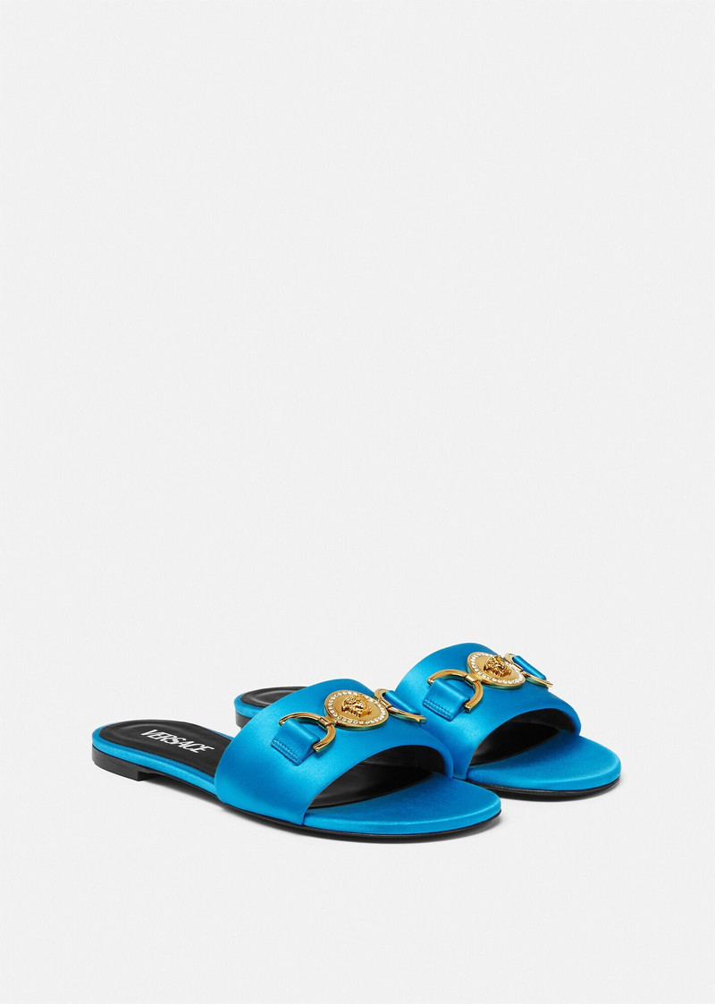VERSACE Medusa '95 Satin Flat Sandals outlook