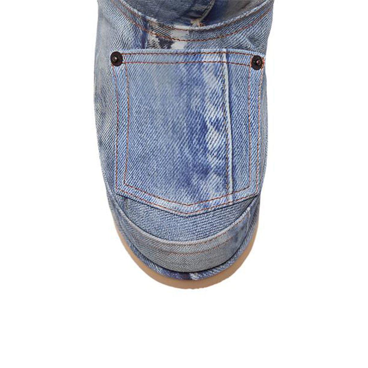 WOMEN'S LOW BOOTS PRINTED LEATHER (MULTI BLUE) - 2