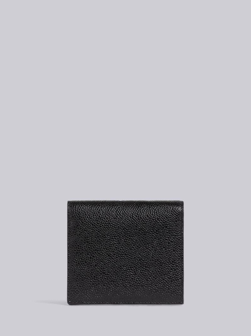 Black Pebbled Calfskin Crossbody Card Holder 3