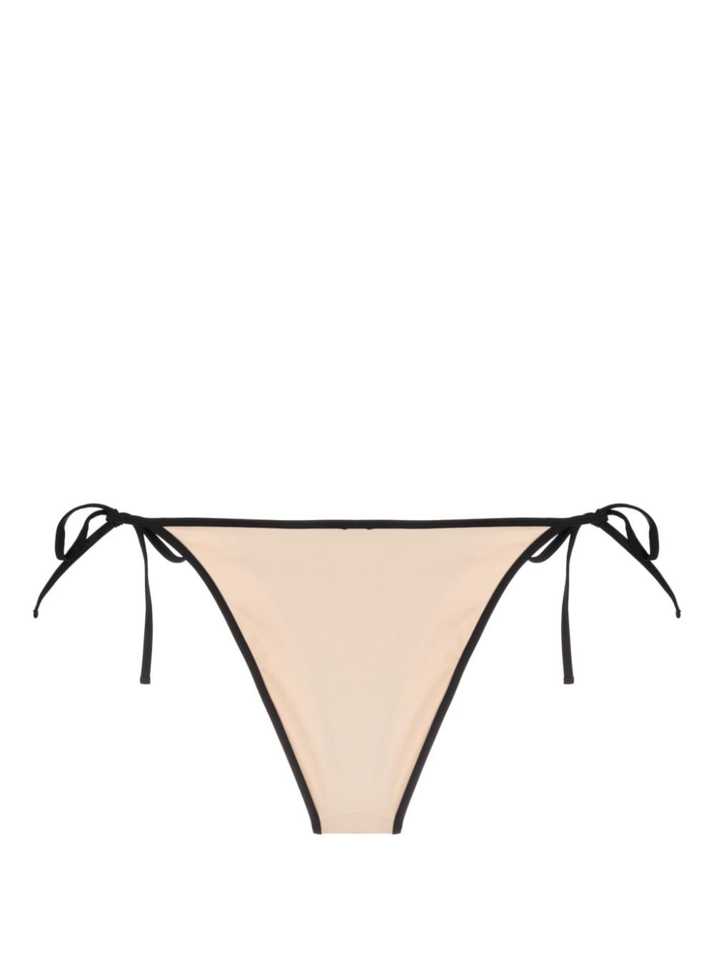 contrasting-trim side-tie bikini bottoms - 2
