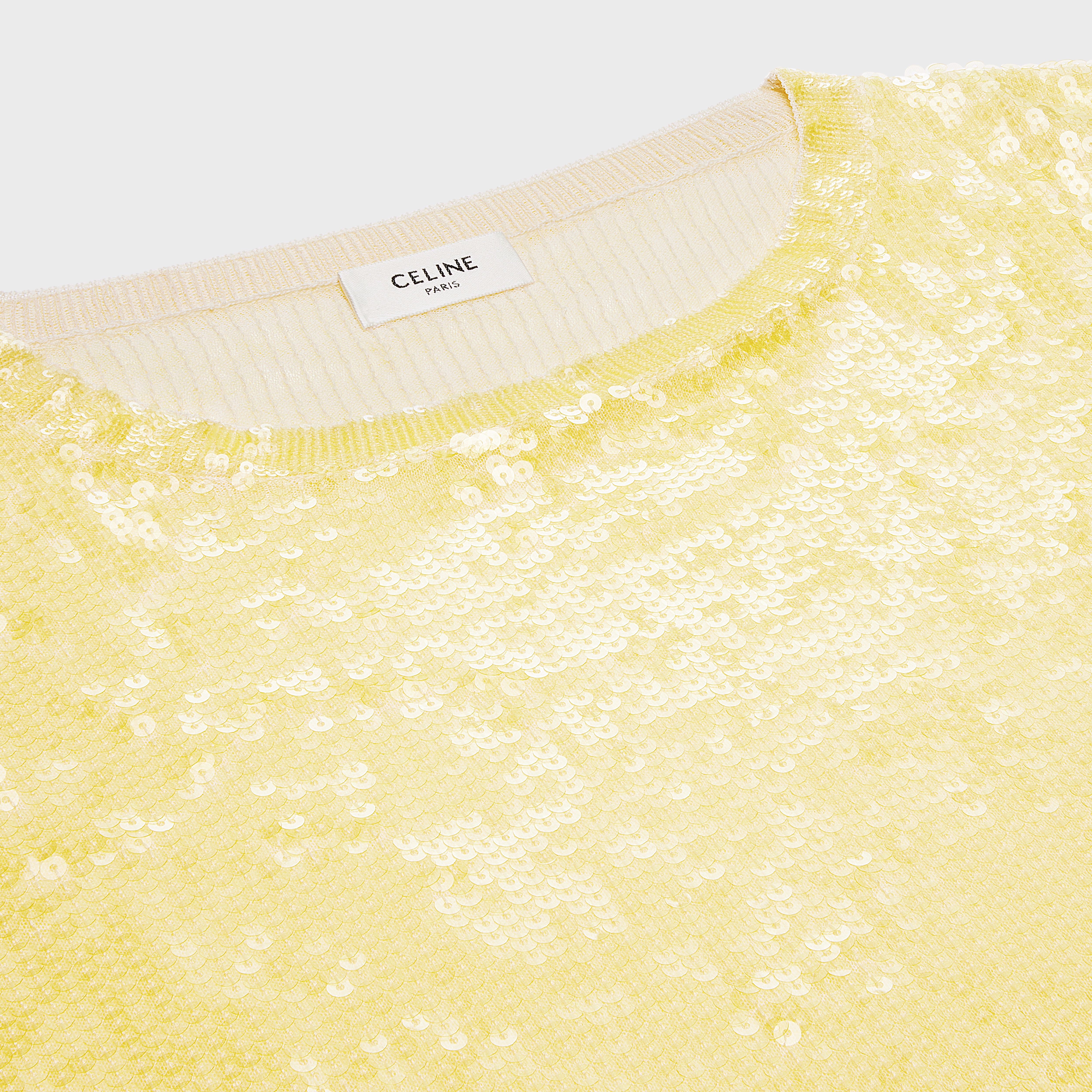 embroidered crop top in silk - 3