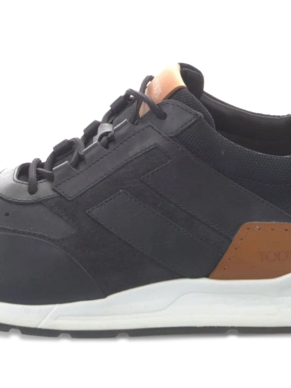 leather lace-up sneakers - 2
