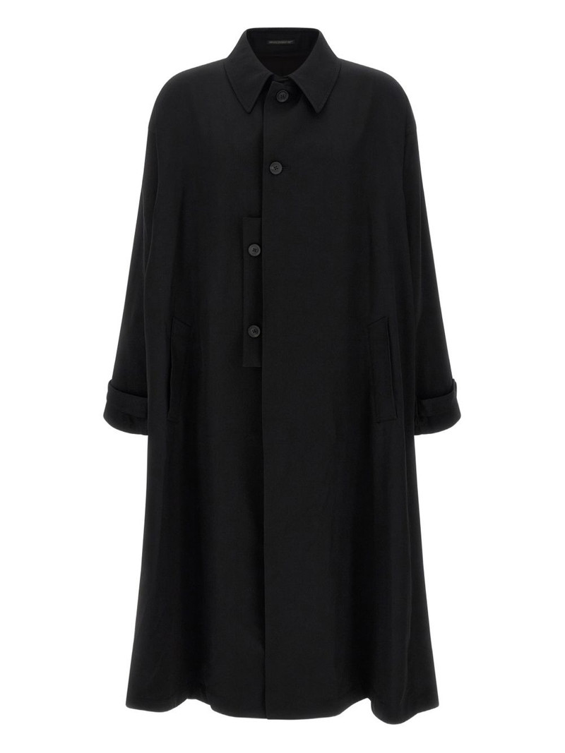 button-fastening wool coat 1