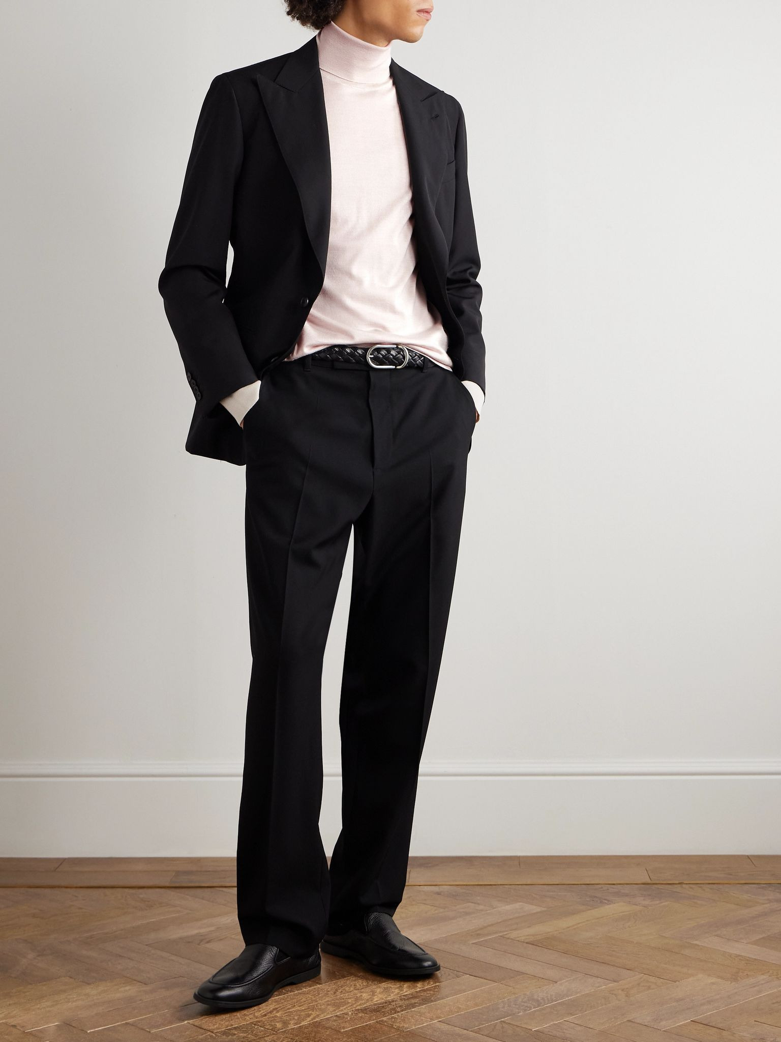 Cashmere and Silk-Blend Rollneck Sweater Ecru - 2