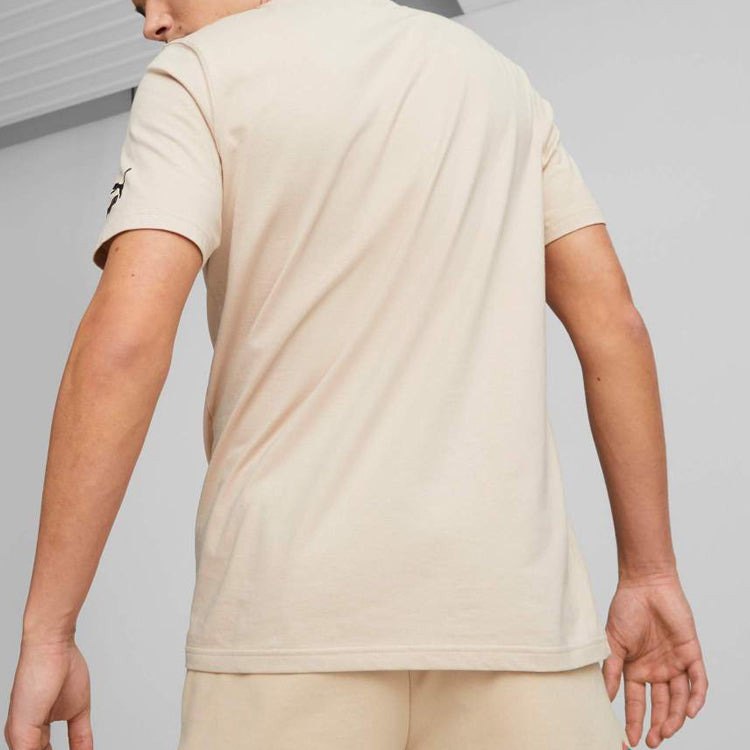 PUMA Worldwide Graphic T-Shirt 'Beige Black' 622572-47 - 4