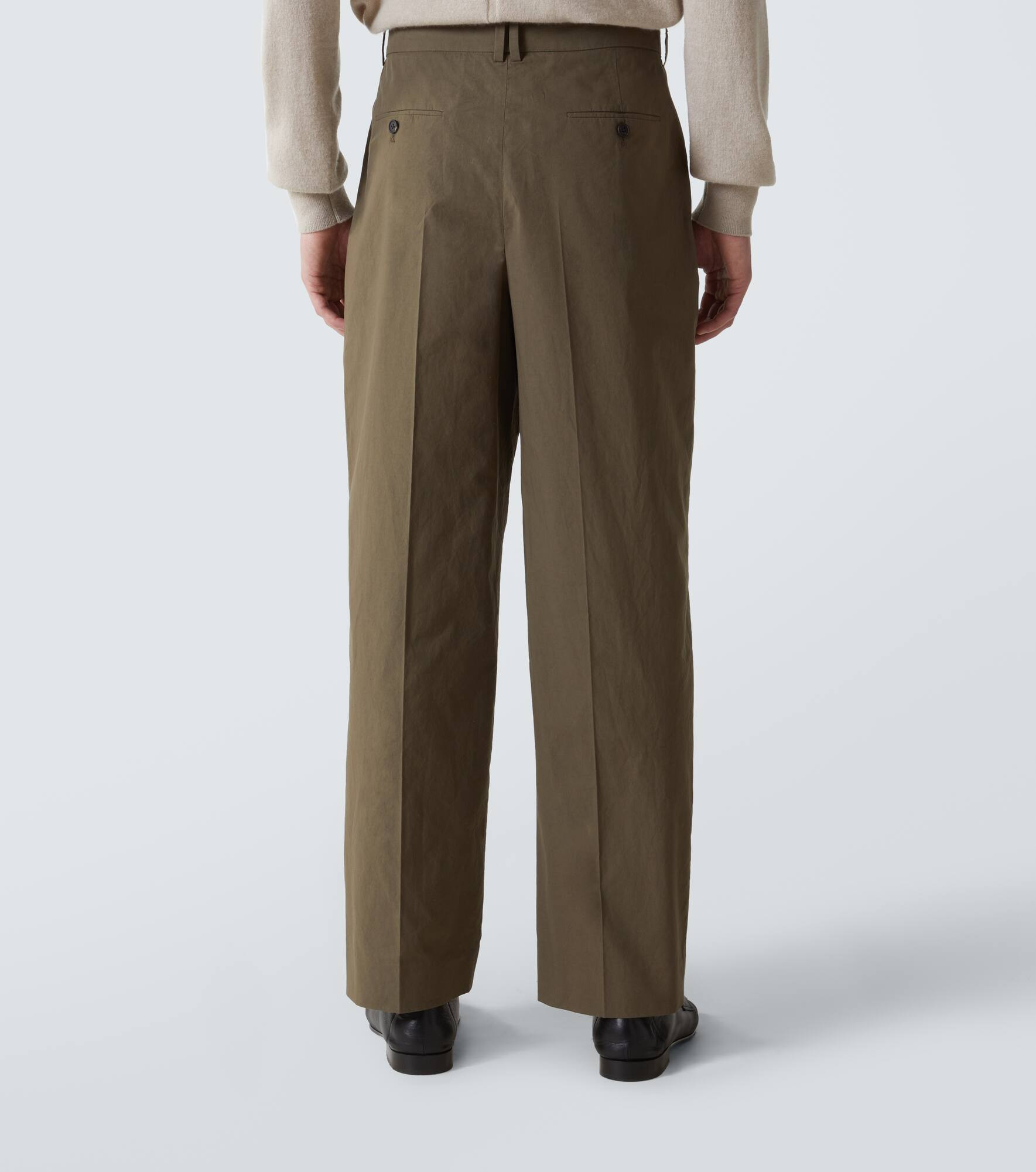 Silas cotton poplin straight pants - 4