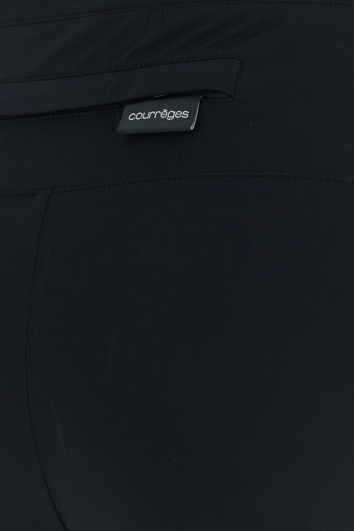 Black stretch nylon leggings - 3