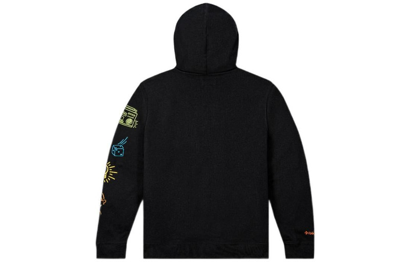 Converse Converse x Keith Haring Fleece Hoodie 'Black' 10025064-A01 outlook