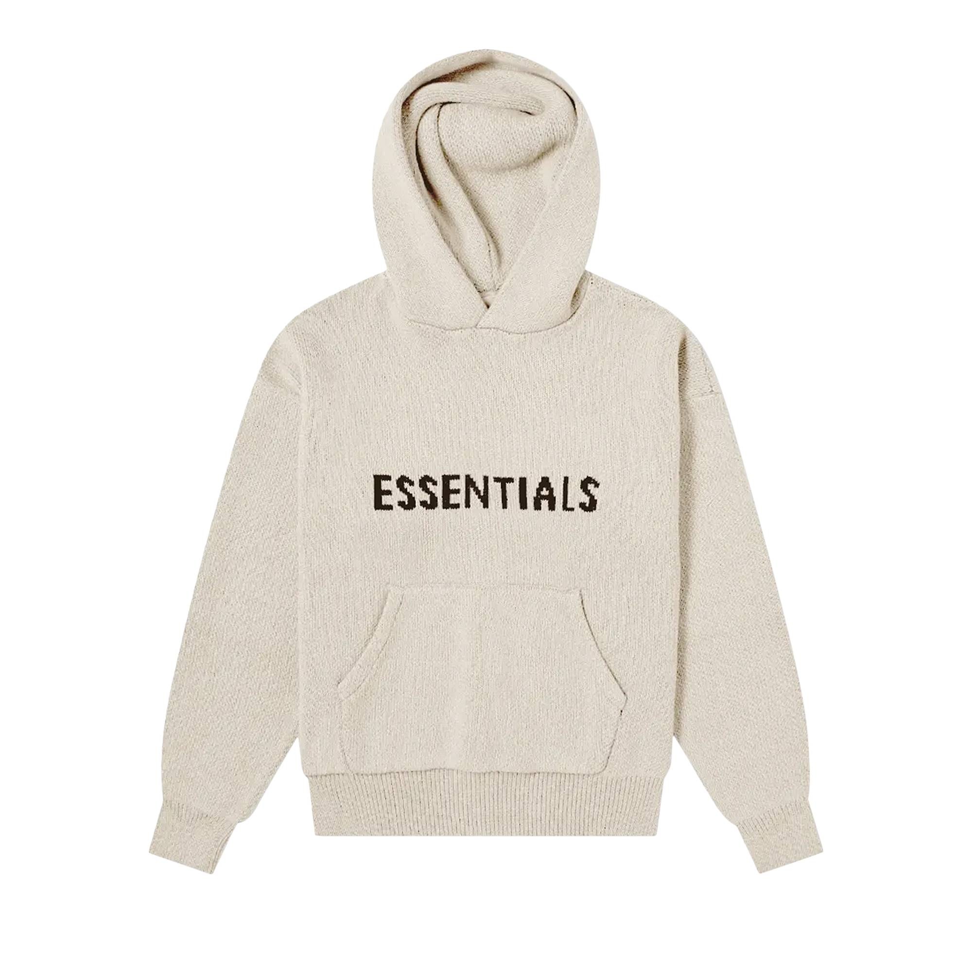 Fear of God Essentials Knit Hoodie 'Moss' - 1