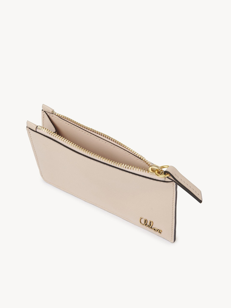 Chloé SMALL CHLOÉ ICONIC PURSE WITH CARD SLOTS IN SHINY LEATHER outlook