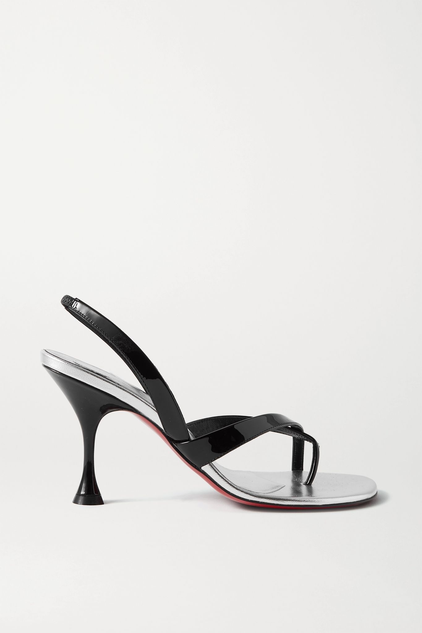 Taralita 85 patent-leather slingback sandals - 1