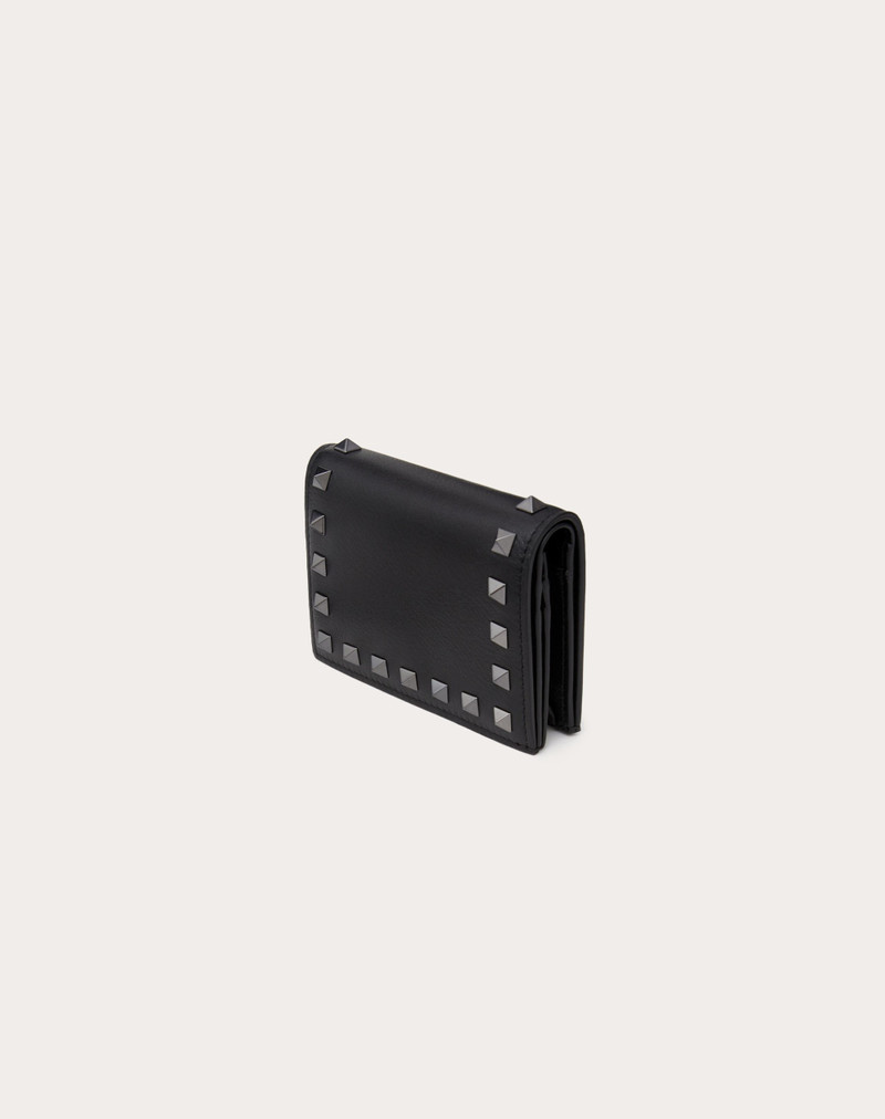 SMALL ROCKSTUD CALFSKIN WALLET 4