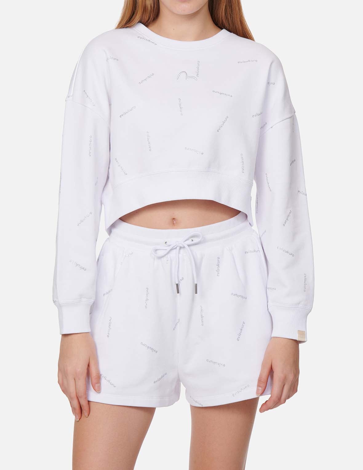 Allover Logo Glitter Print Sweatshirt - 3