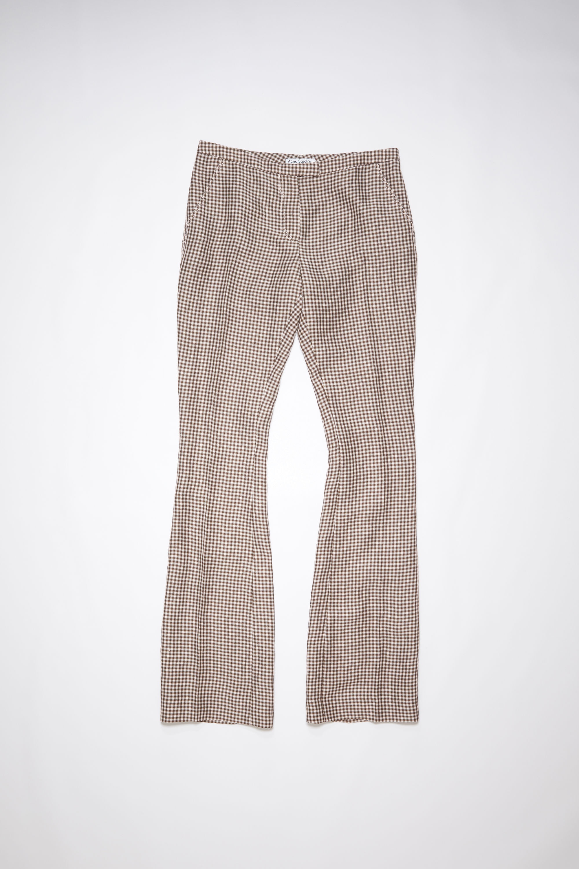 Tailored trousers - Brown/white - 6