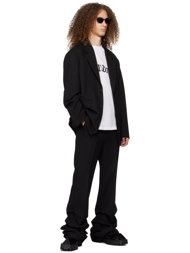 We11done Black Wave Trousers outlook