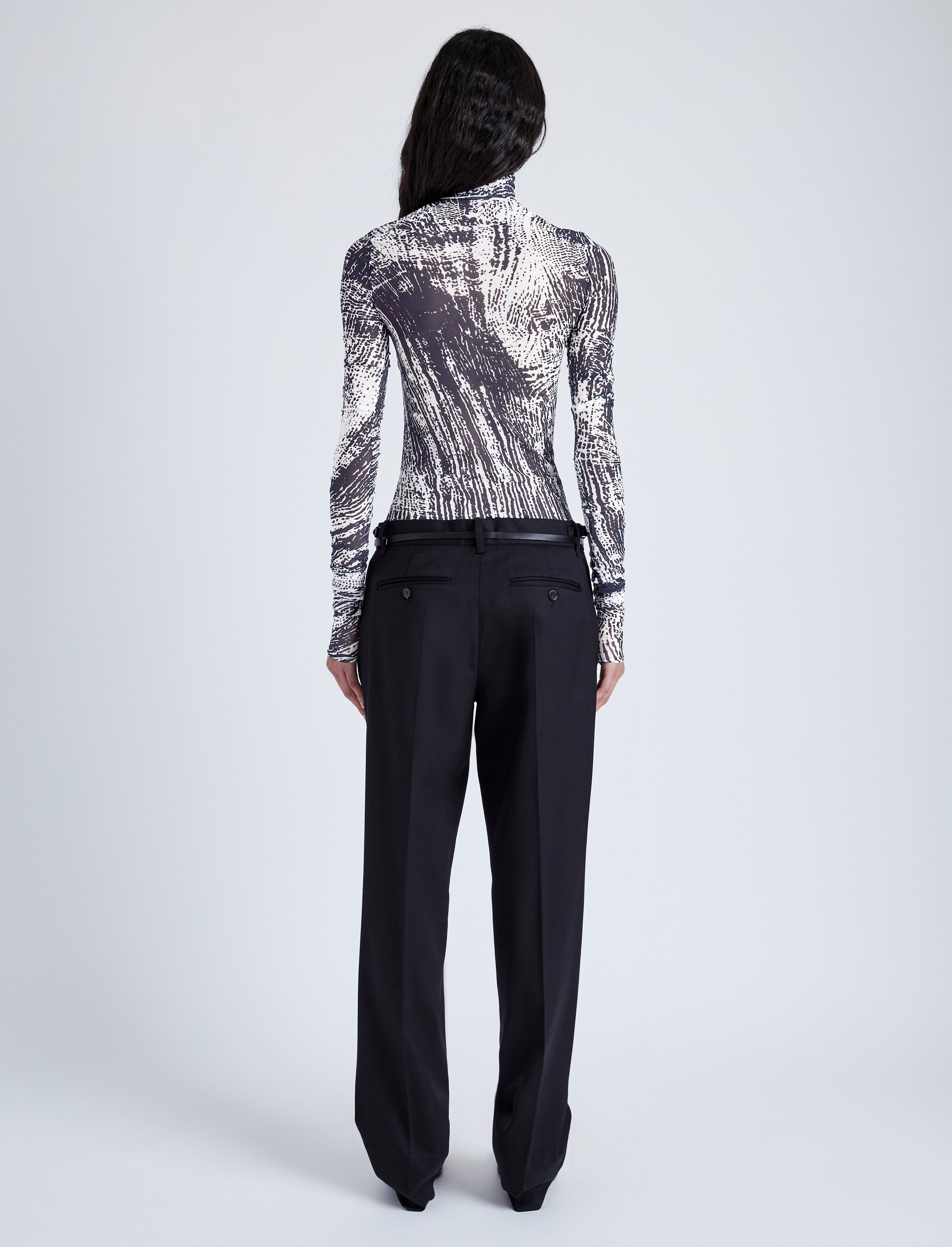 Rio Top in Printed Tulle Jersey - 4