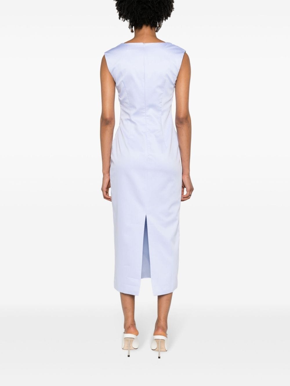 Salmson ruched midi dress - 4