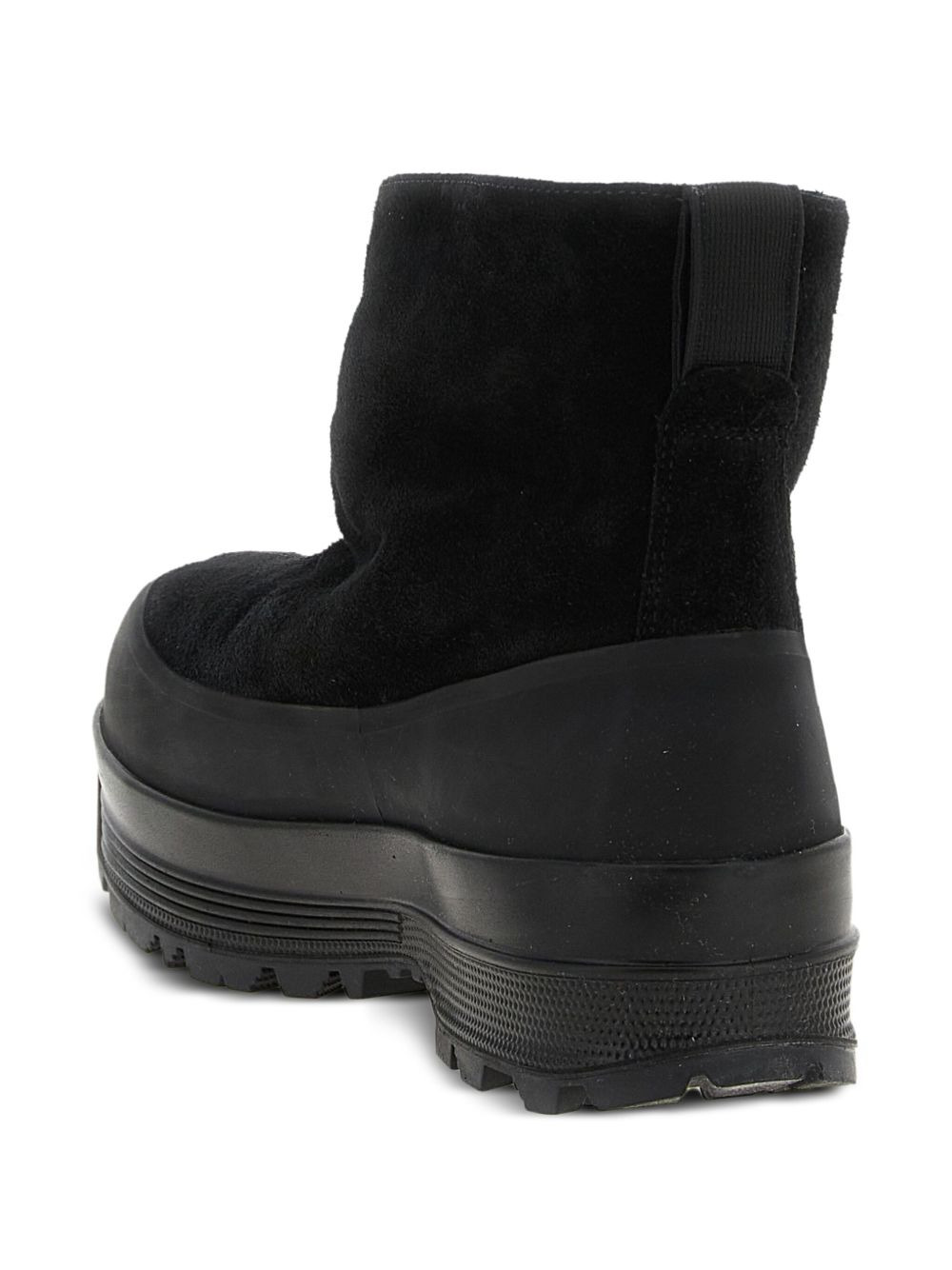 suede rubber-band boots - 4