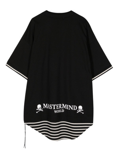 MASTERMIND WORLD striped cotton T-shirt outlook