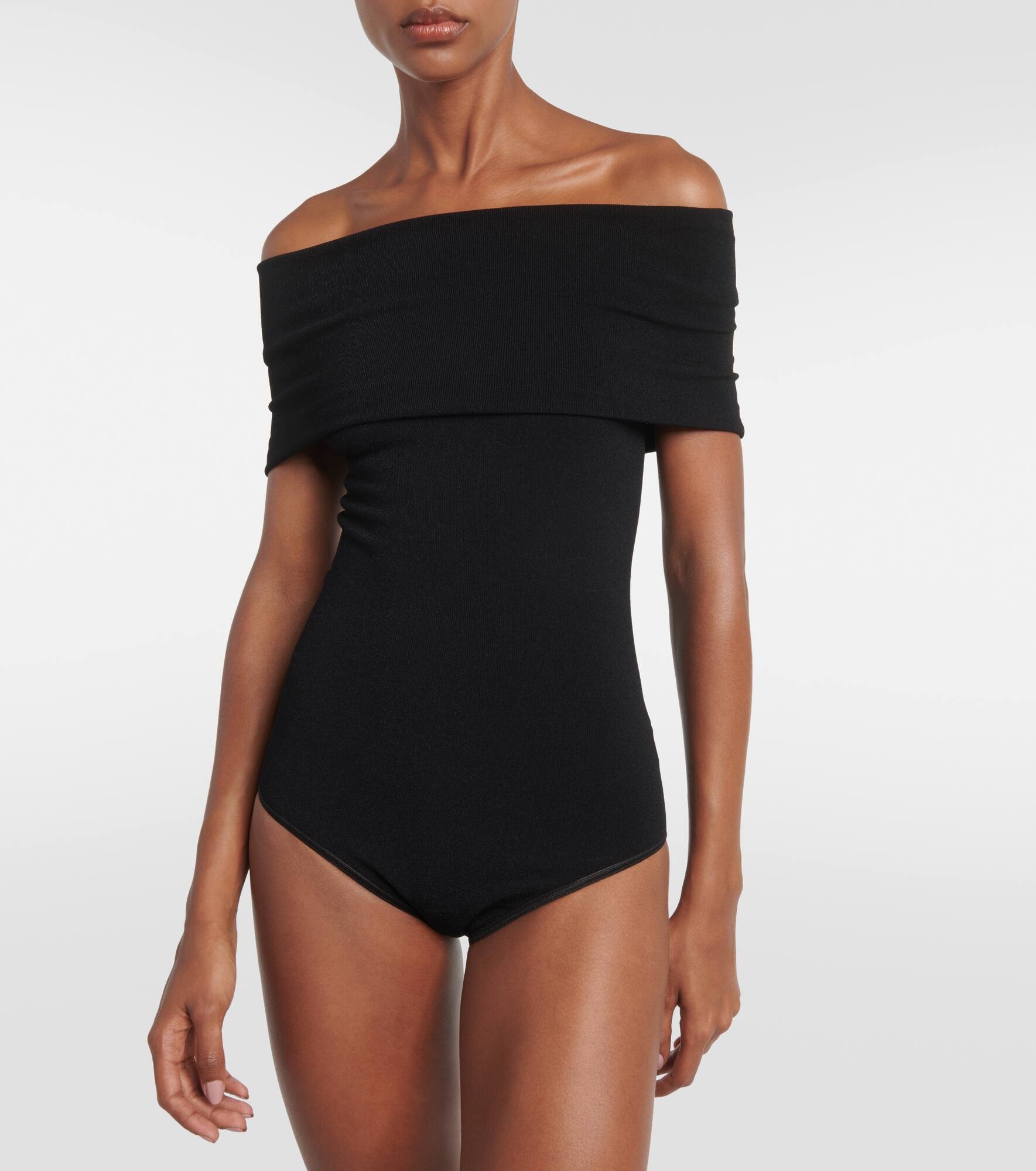 Off-shoulder knit bodysuit - 3