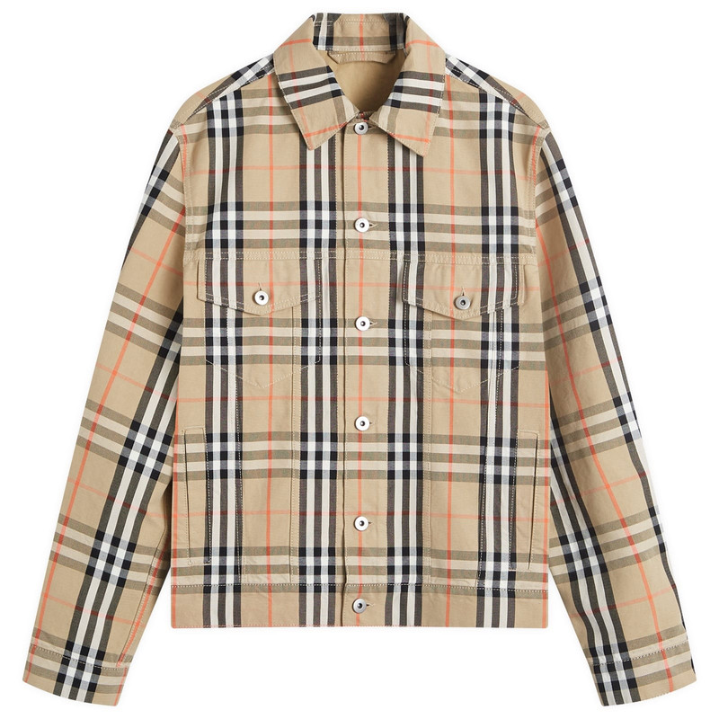 Burberry Check Denim Jacket 1