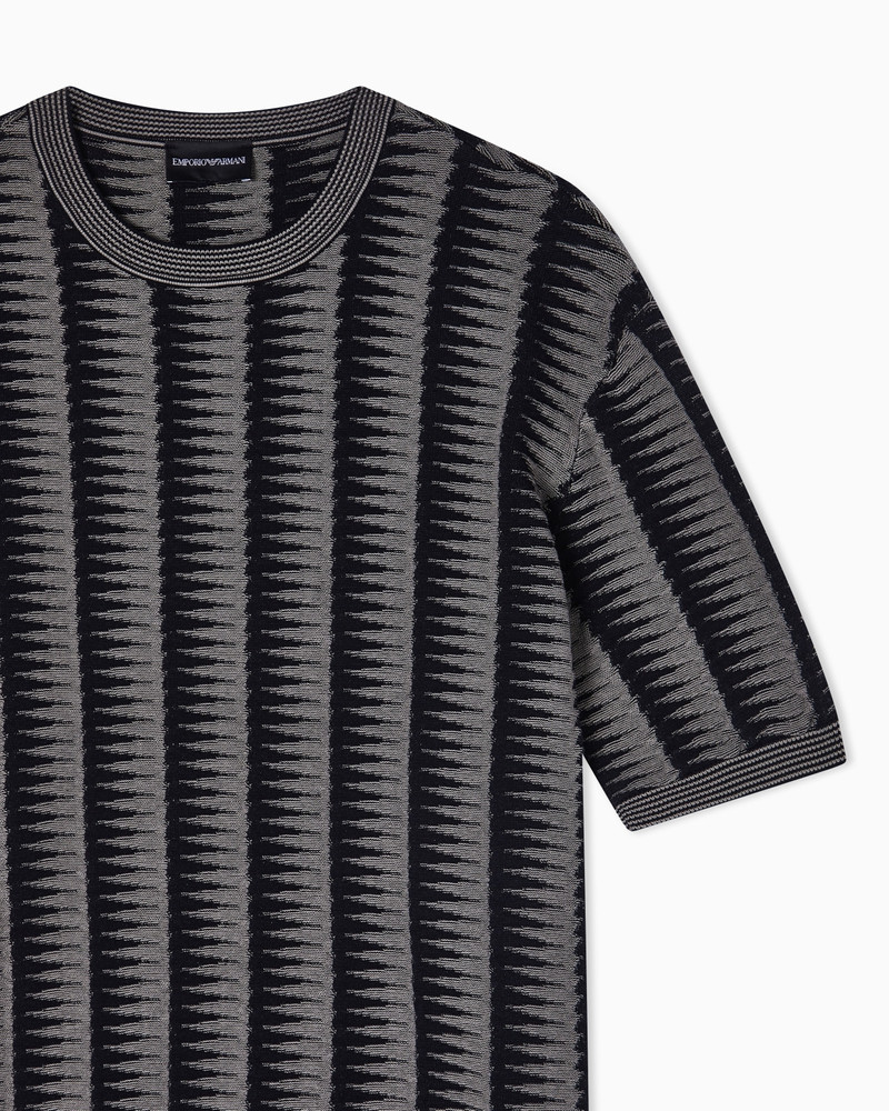 EMPORIO ARMANI WOVEN WEAVE COTTON SWEATER outlook