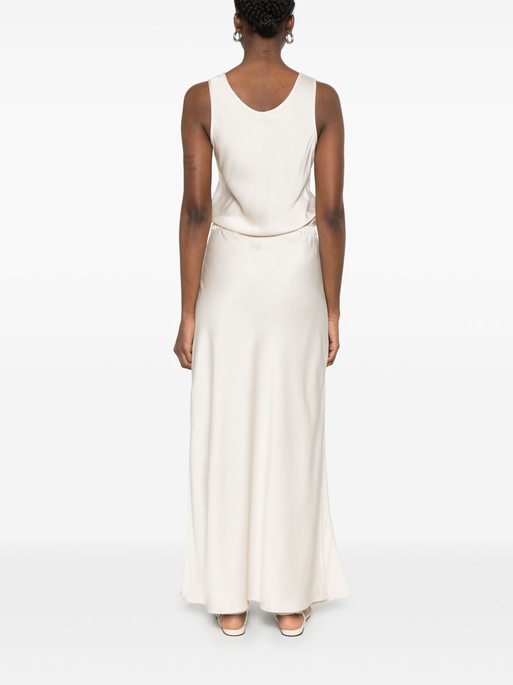 satin maxi dress - 4