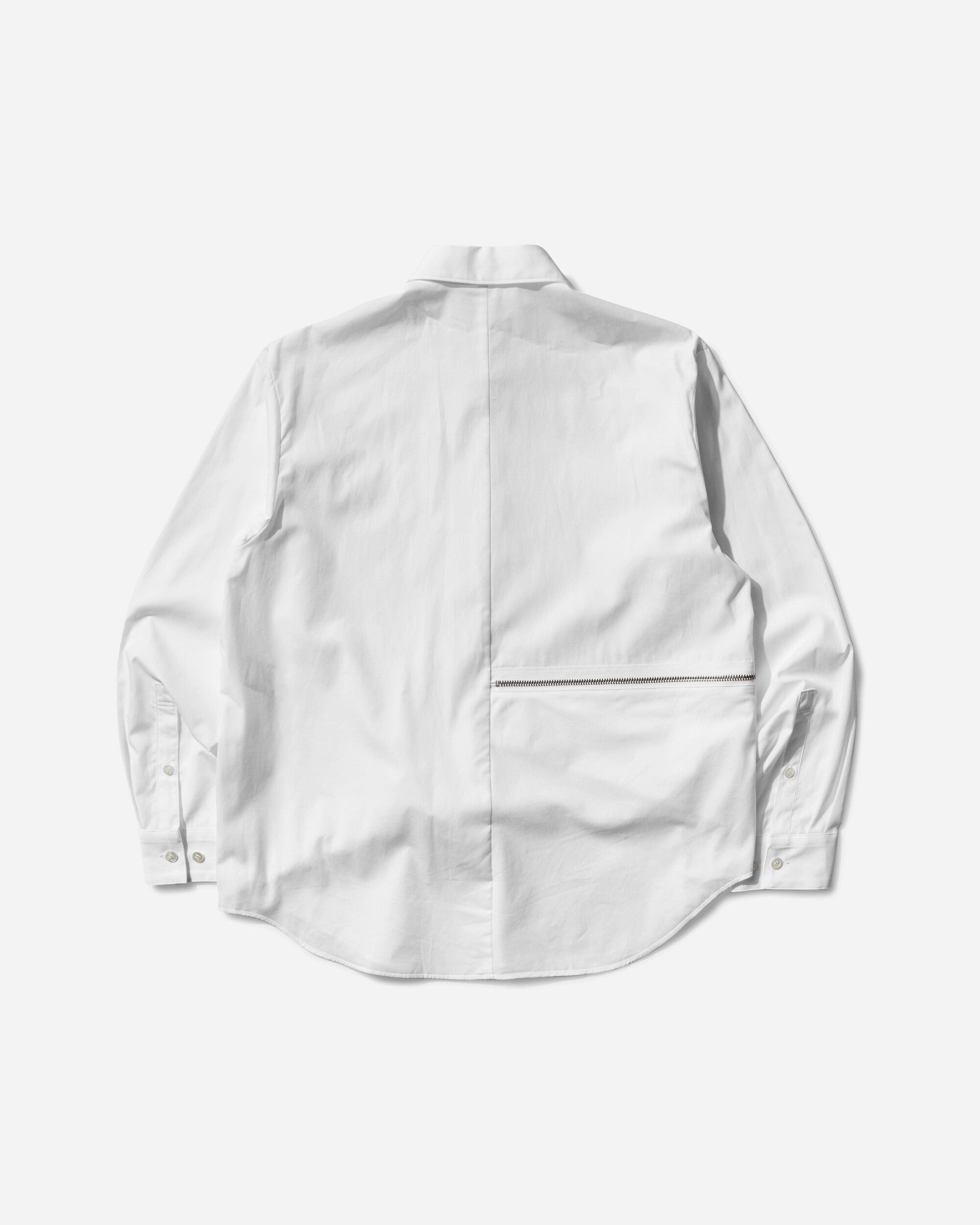 Women's Asymmetrical Zip Shirt White - 2