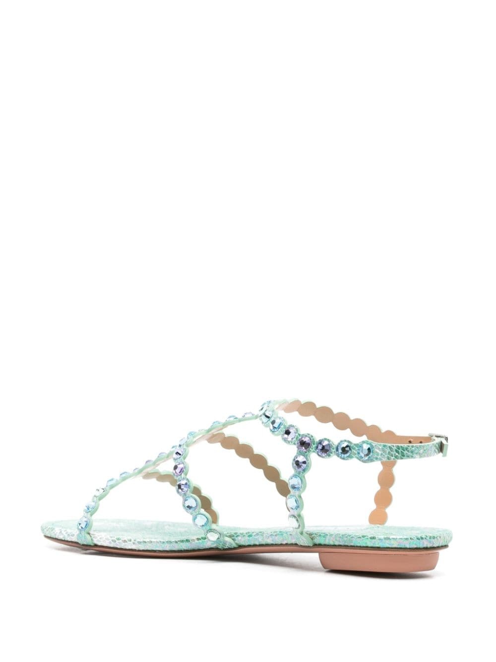 Tequila flat leather sandals - 3