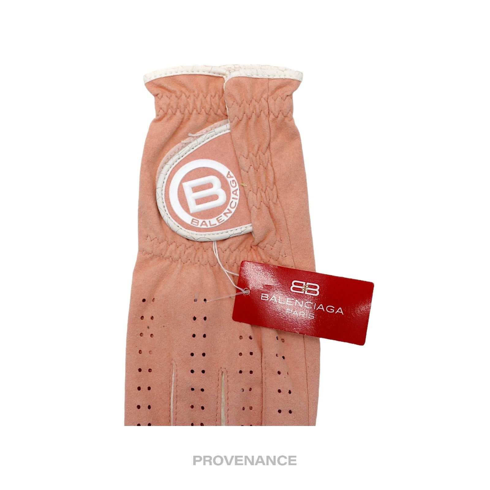 Balenciaga Golf Glove - Pink Suede Leather - 3