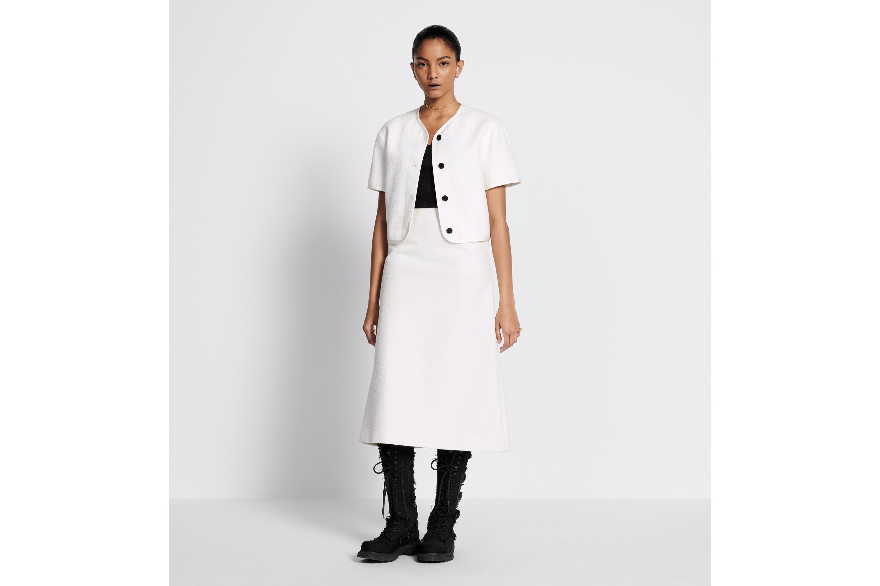 Flared Mid-Length Skirt - 2