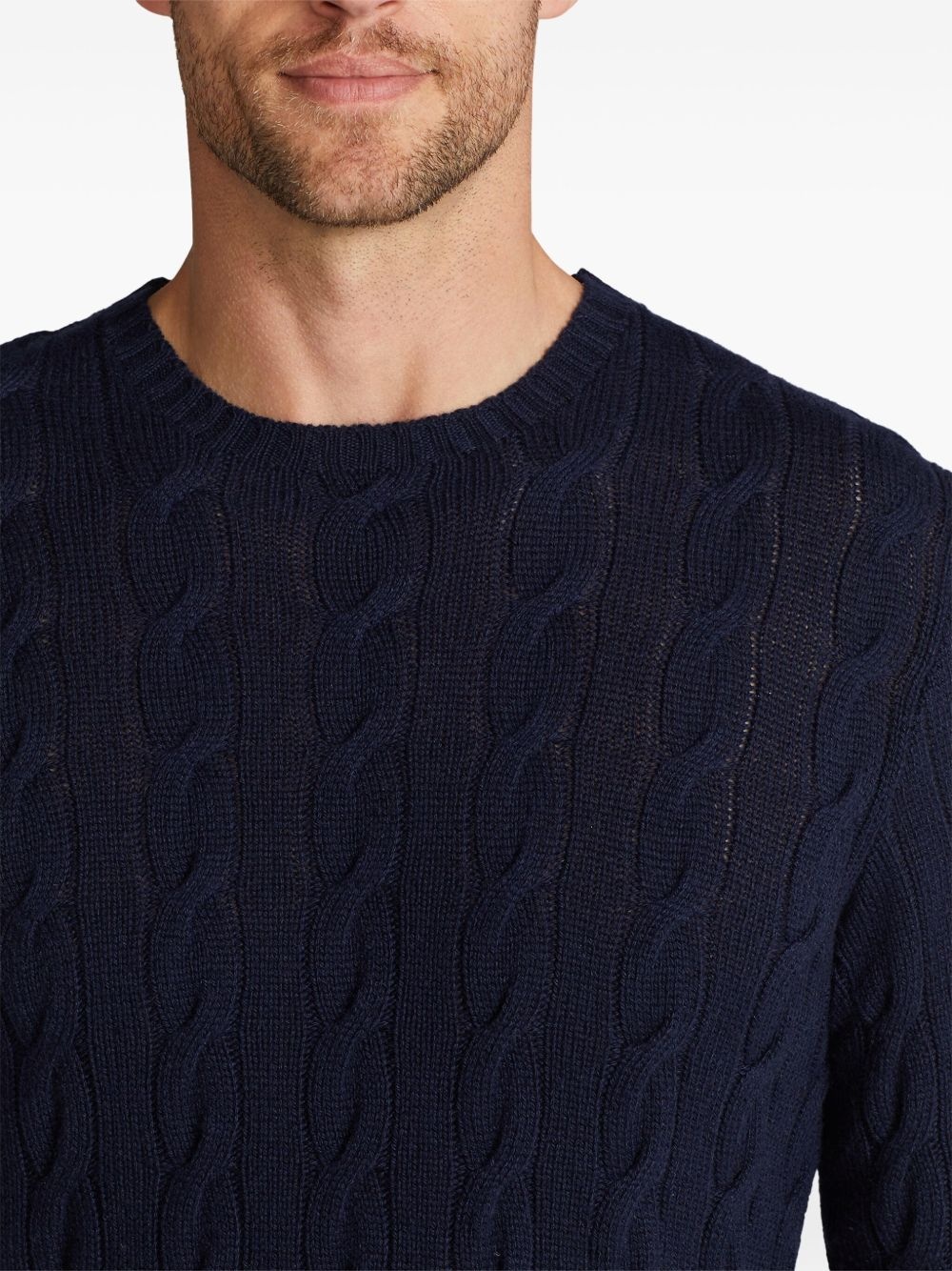cable-knit cashmere sweater - 6