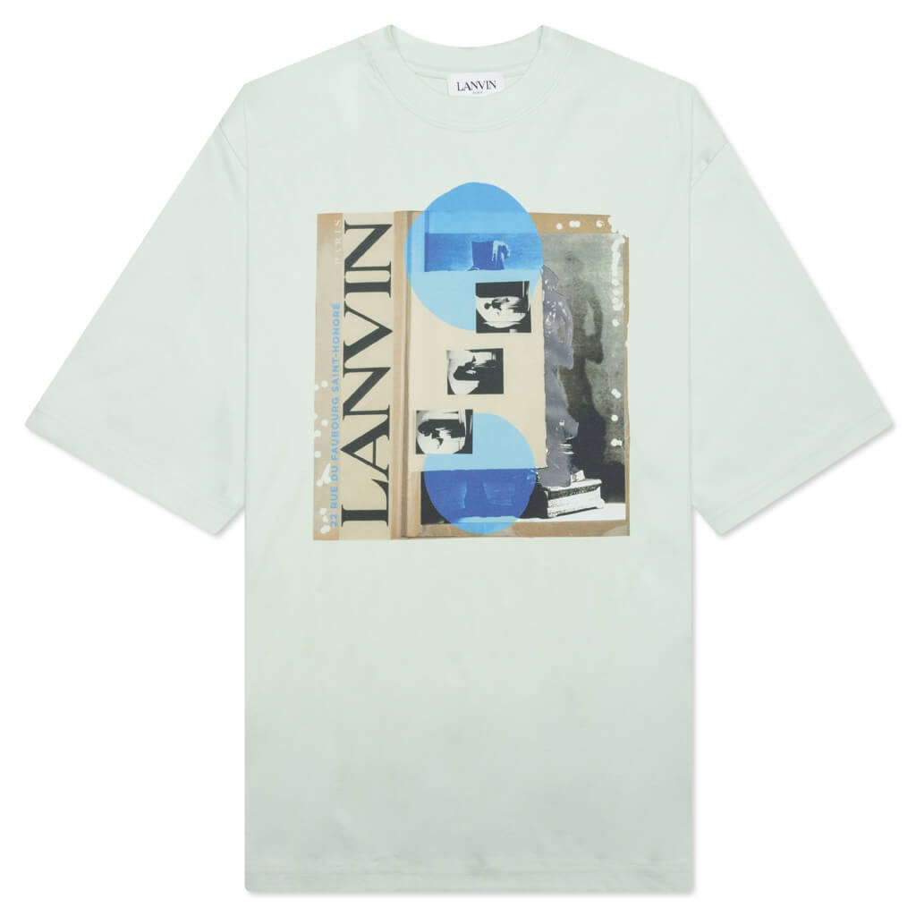 SEASONAL PRINT T-SHIRT WITHOUT POCKET - SAGE - 1