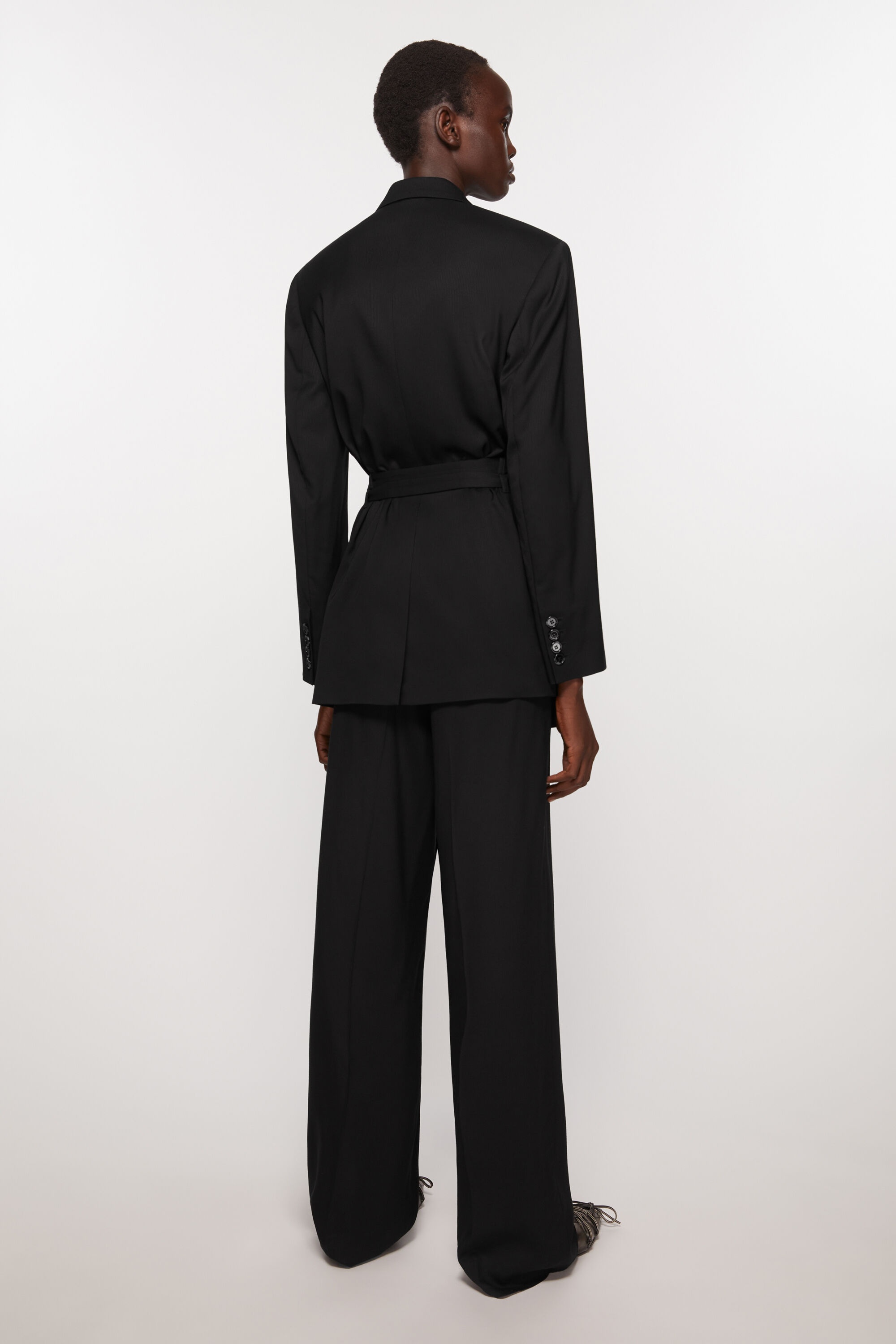 Relaxed fit suit jacket - Black - 4