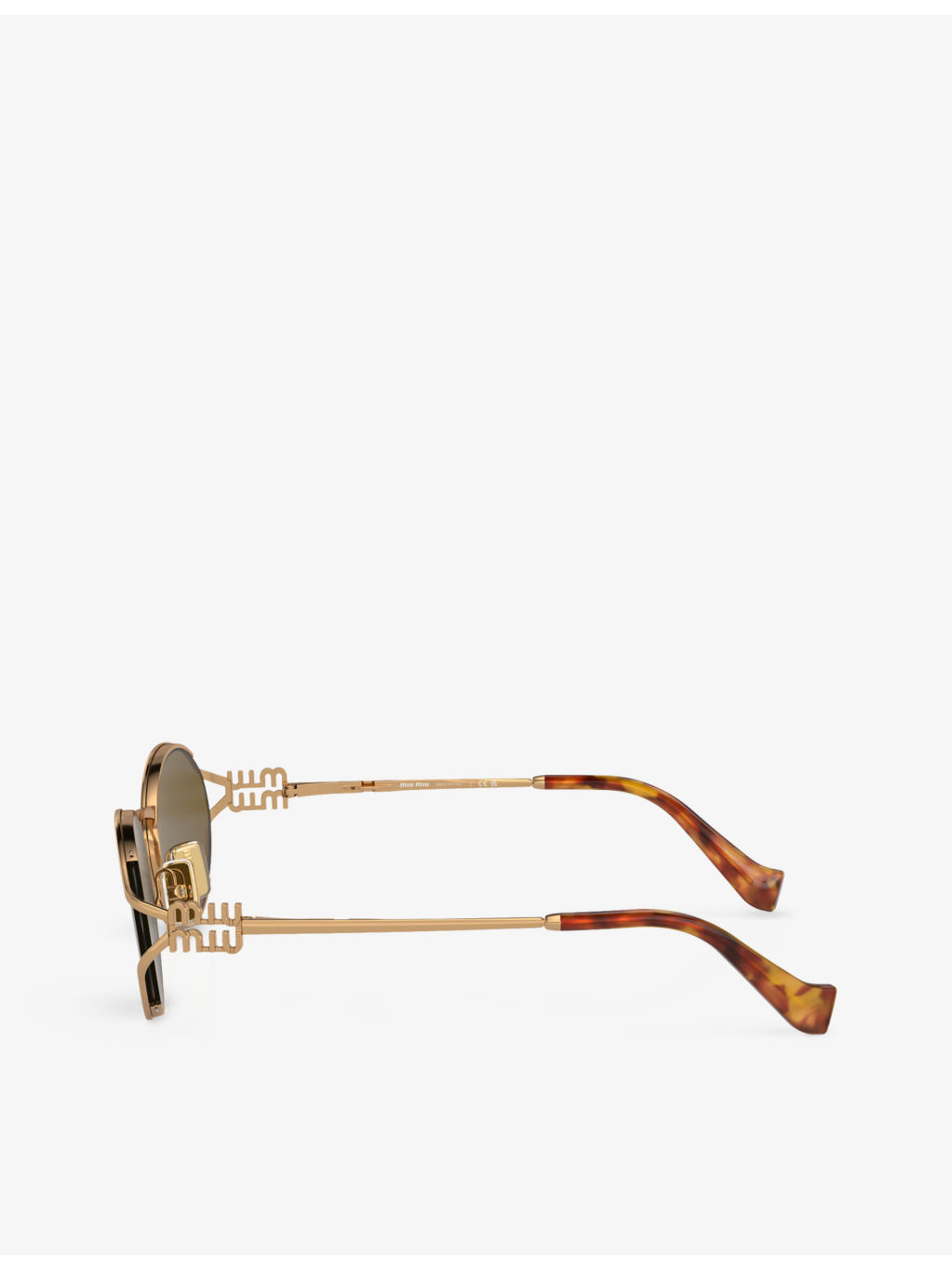 MU 52YS round-frame tinted-lens metal sunglasses - 3