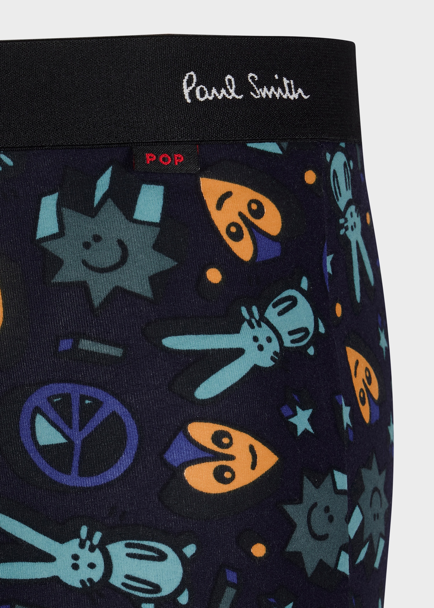 Cotton 'Pop Bunny World' Print Boxer Briefs - 3