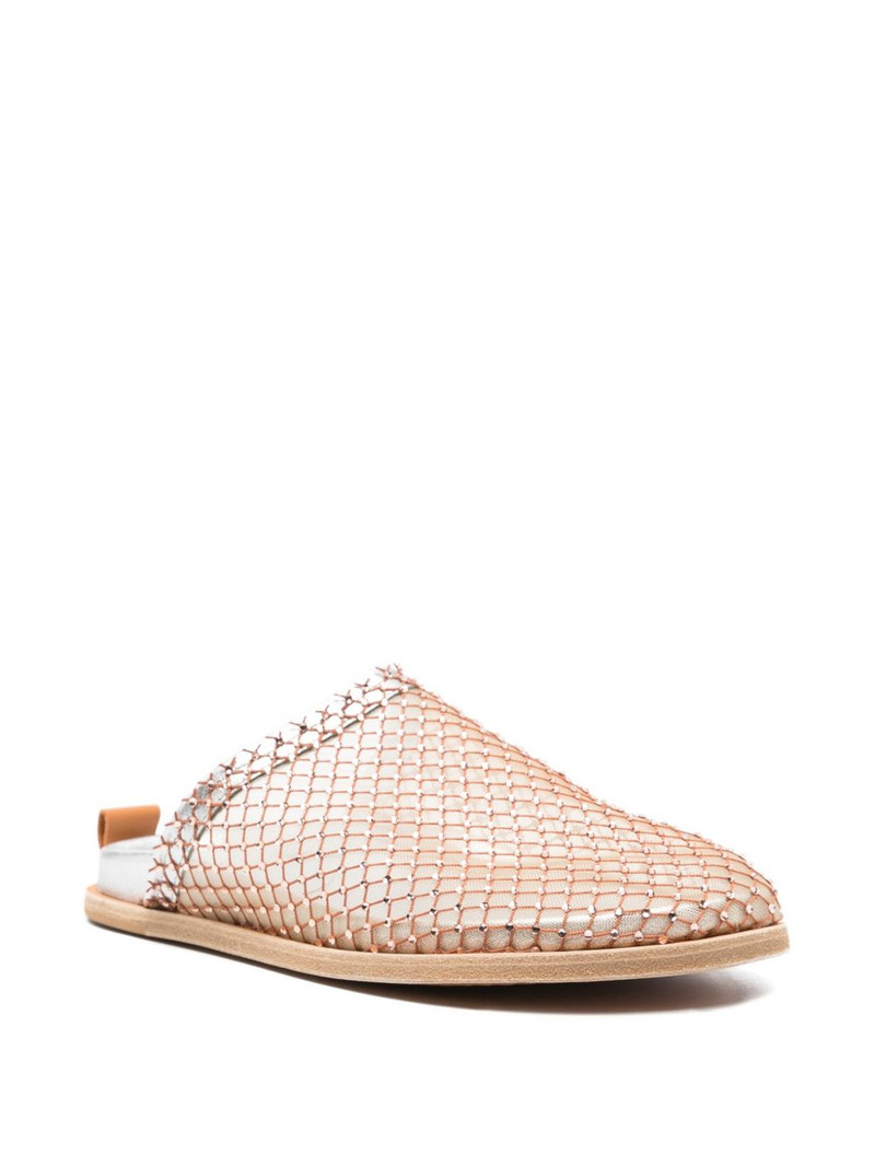 forte_forte crystal-embellished mesh mules outlook