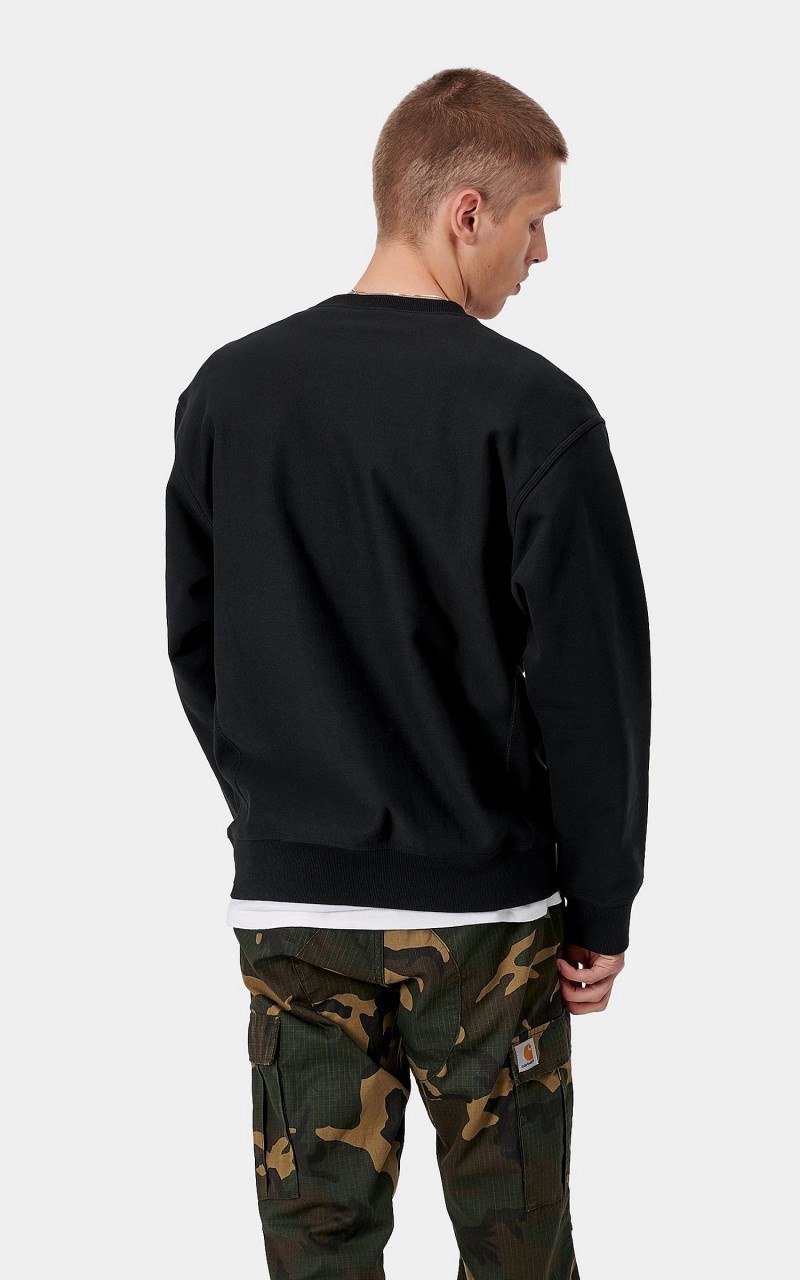 AMERICAN SCRIPT SWEATSHIRT BLACK - 3
