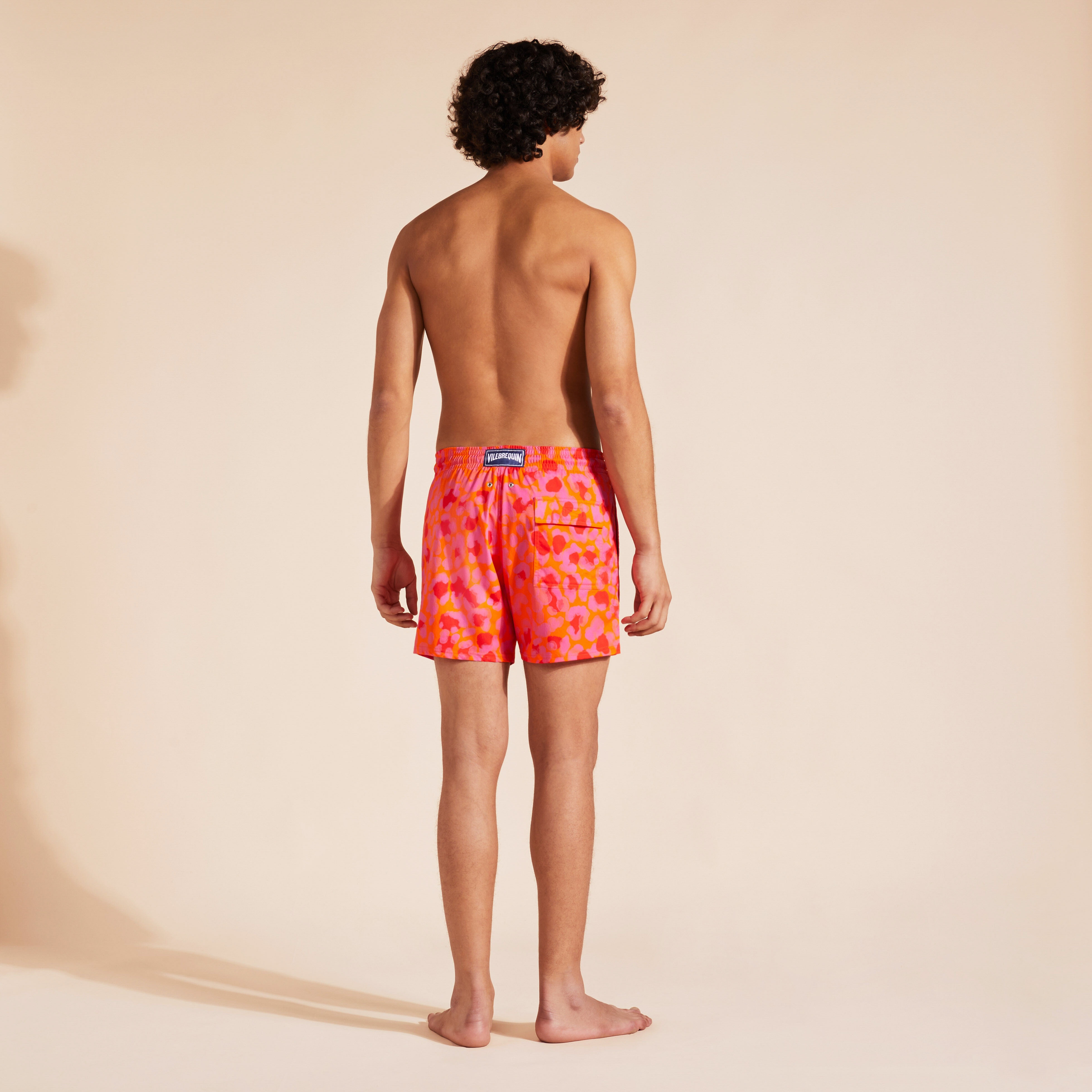 Men Stretch Swim Trunks New Leopard - 3