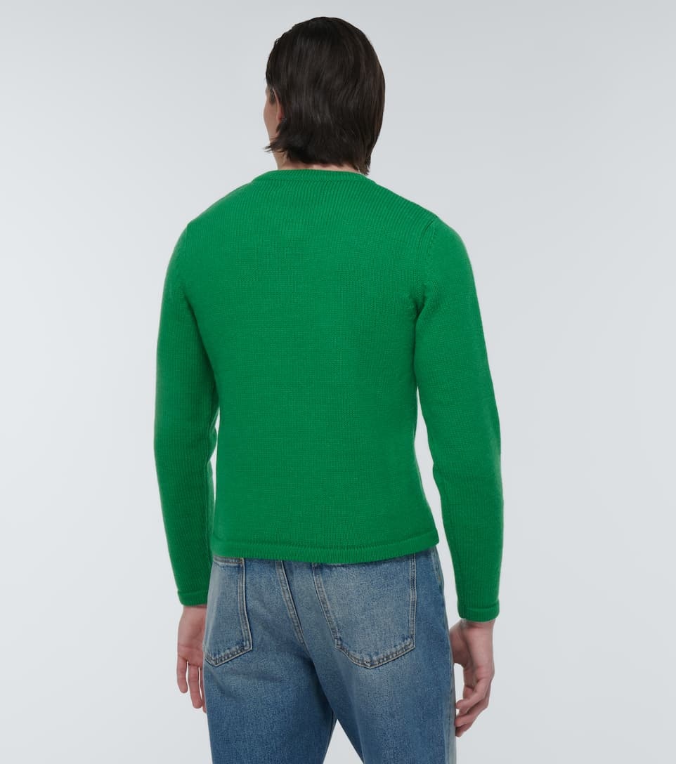 Embroidered wool-blend sweater - 4
