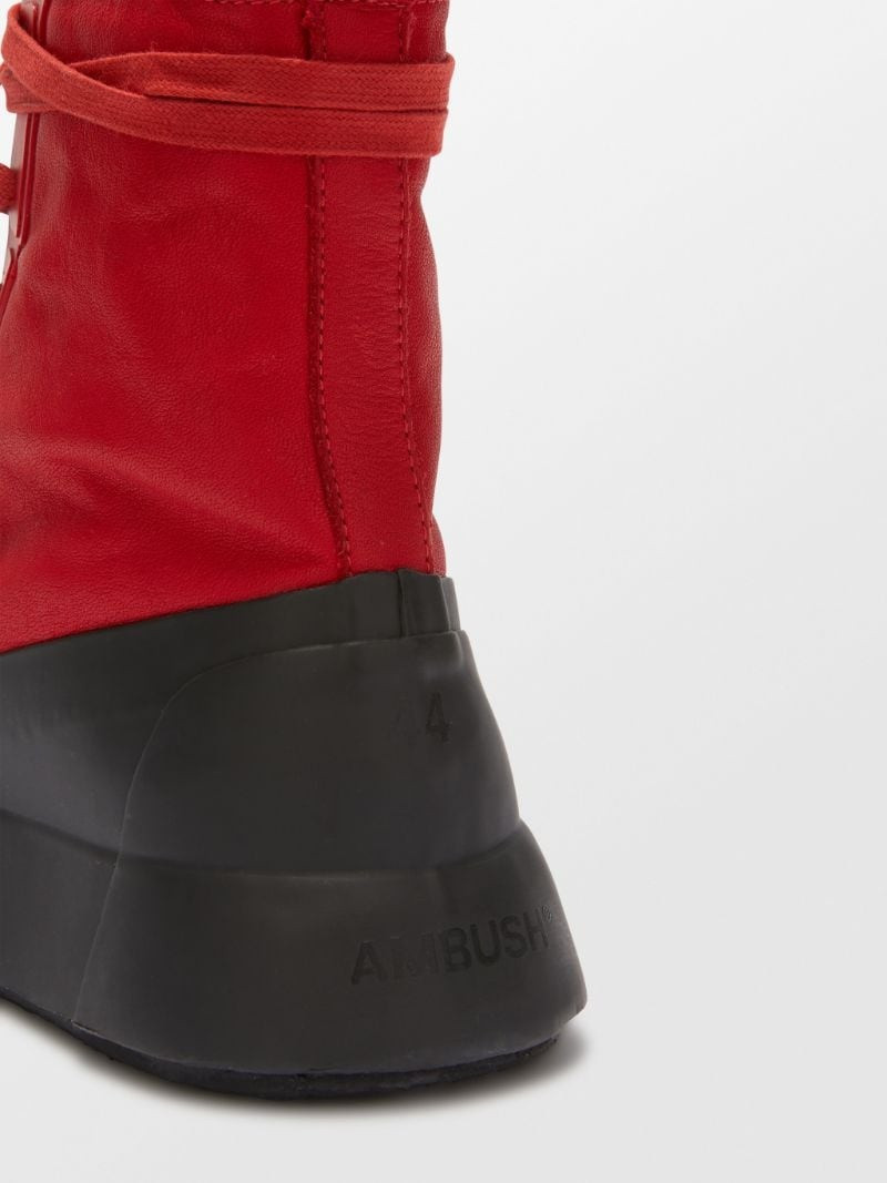 LEATHER MIX HI-TOP SNEAKER 5