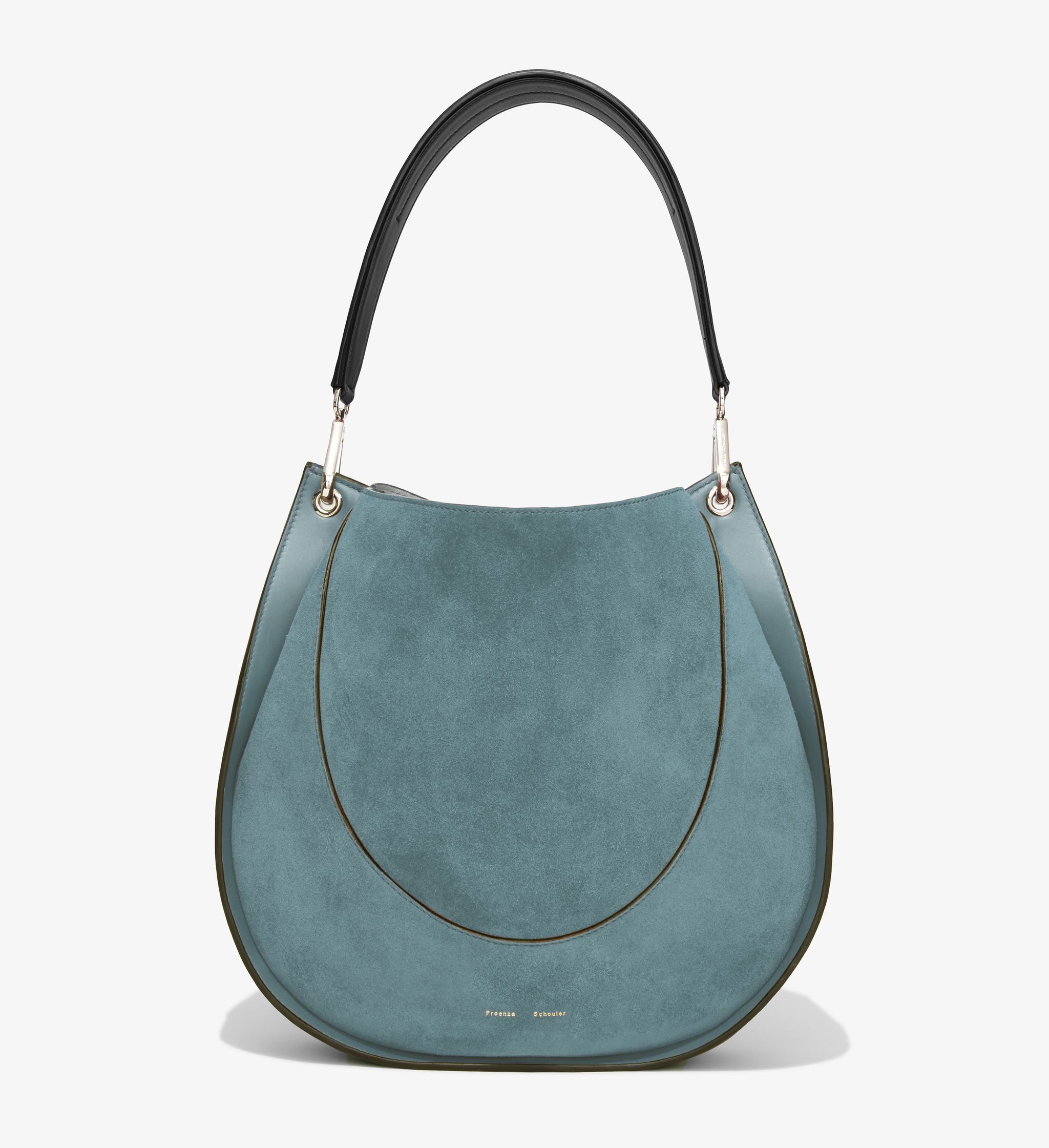 Large Arch Suede Shoulder Bag - 1
