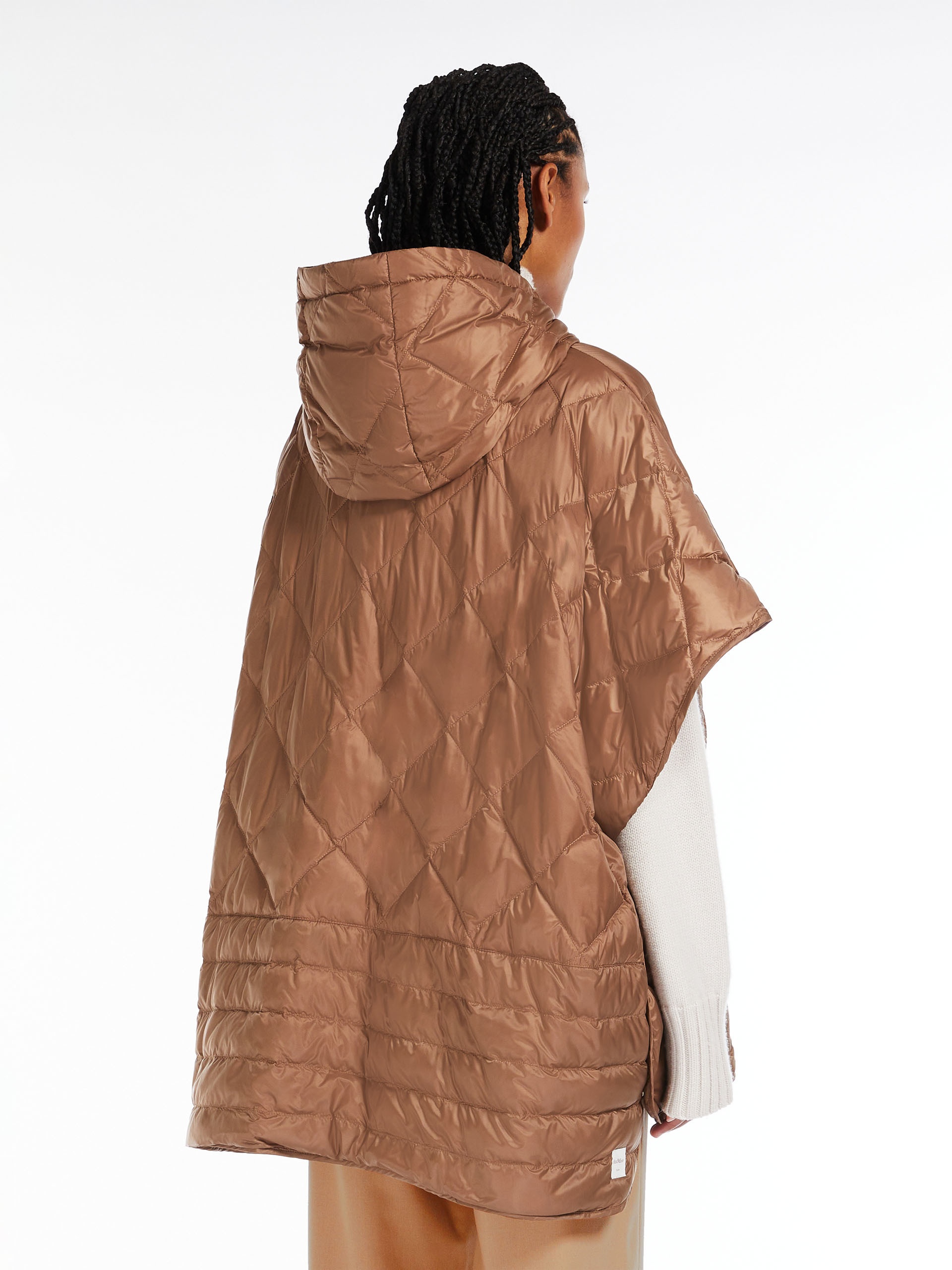 TREMAN Cape with hood in water-repellent canvas - 4