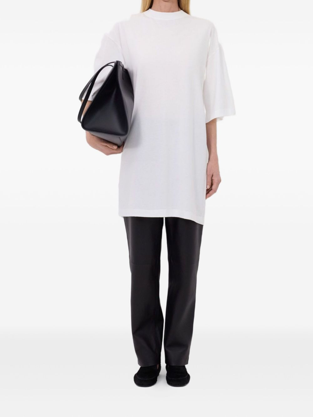crew-neck drop-shoulder T-shirt - 2