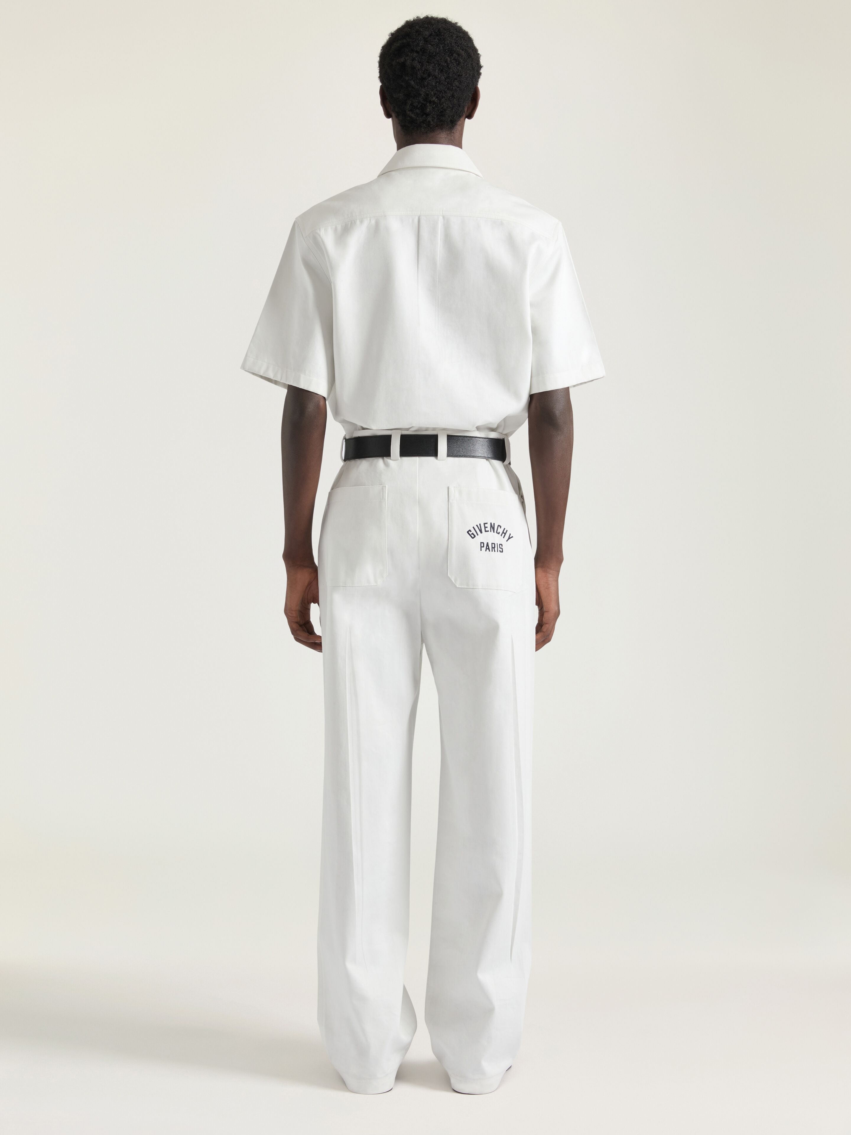 SHIRT IN COTTON WITH GIVENCHY PARIS EMBROIDERY - 3