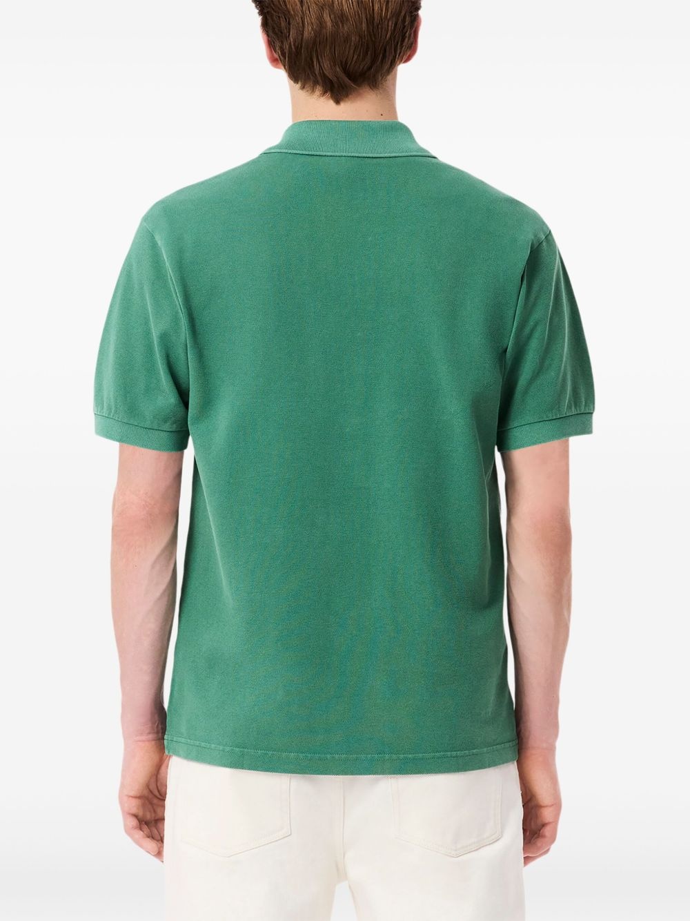 logo-embroidered polo shirt - 3
